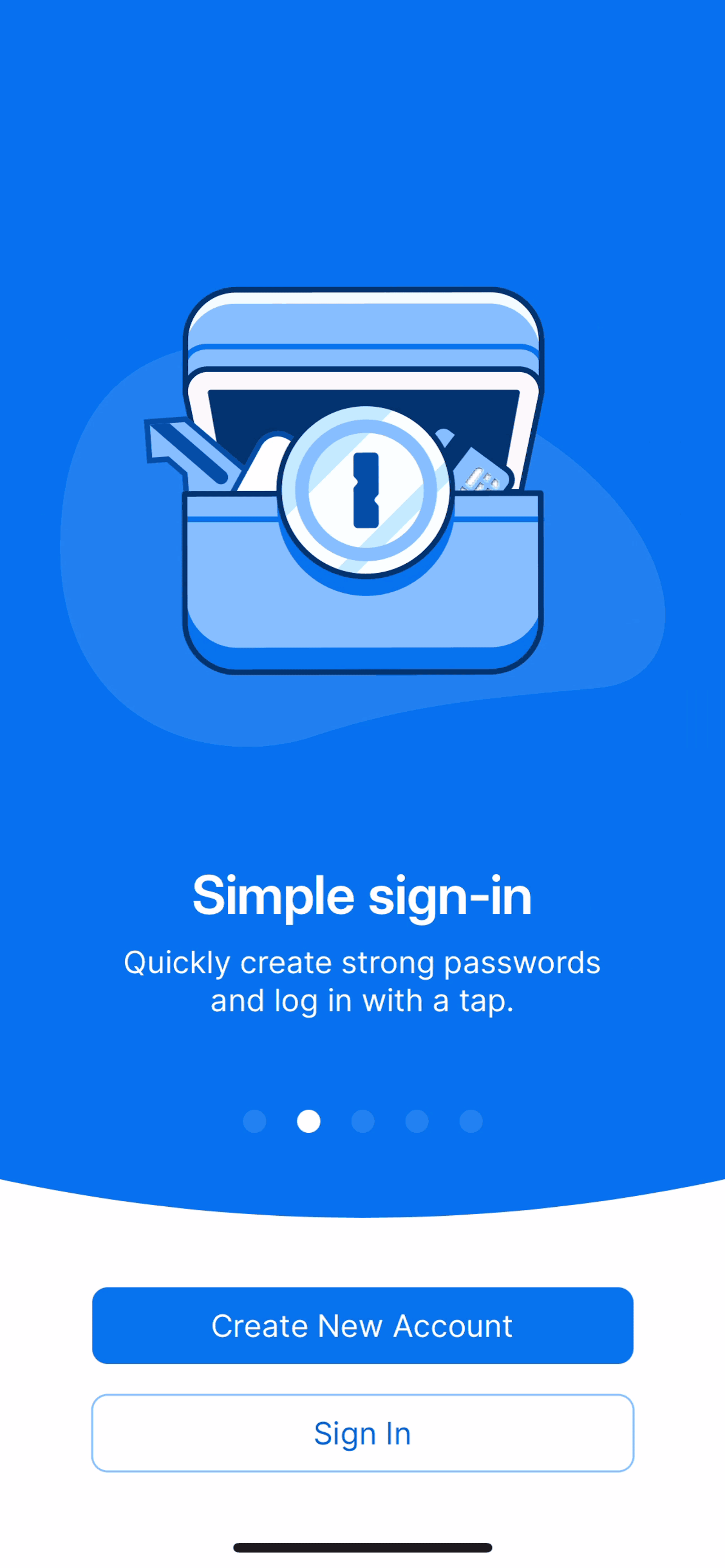 1Password iOS Productivity interface screenshot 3