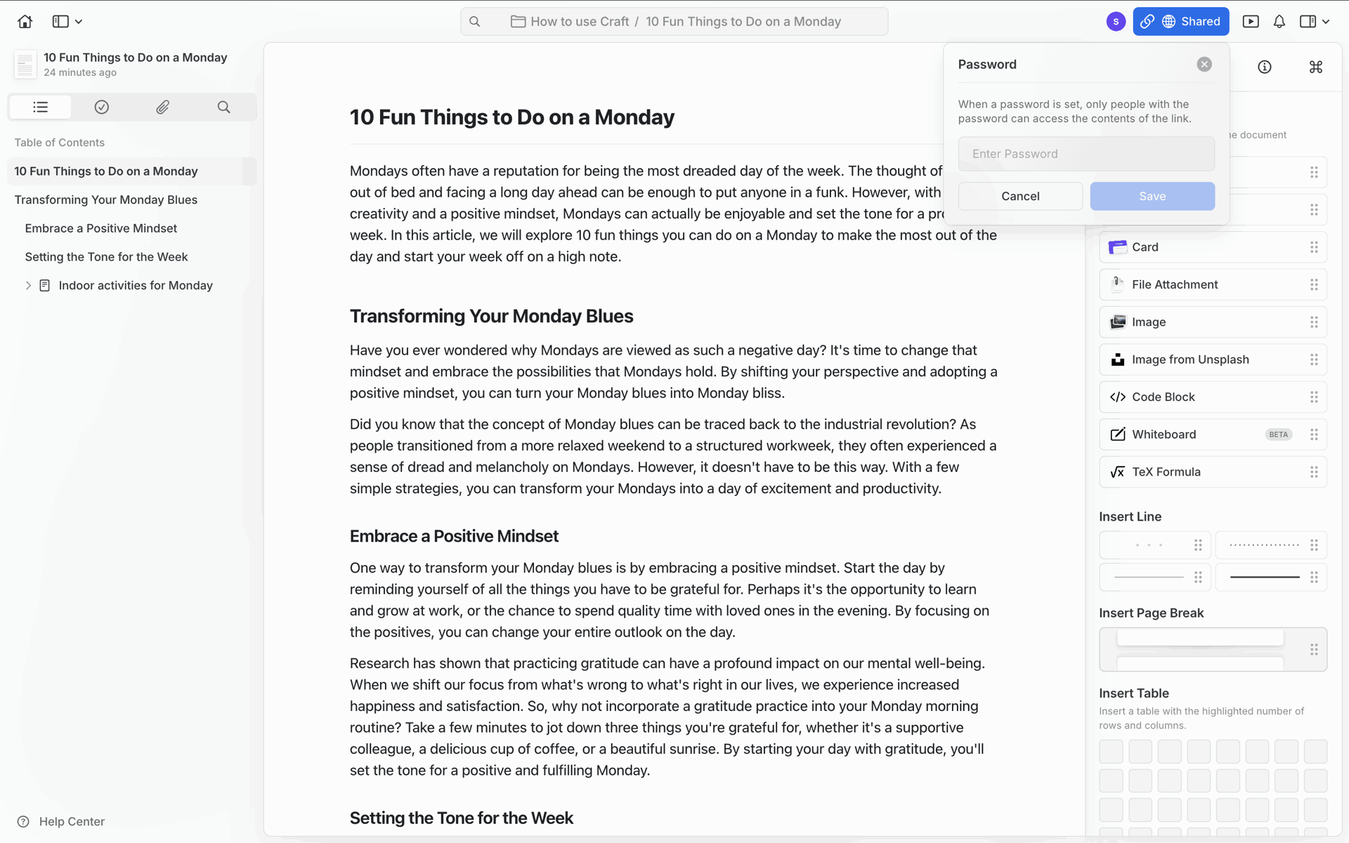 Craft Web AI interface screenshot 12
