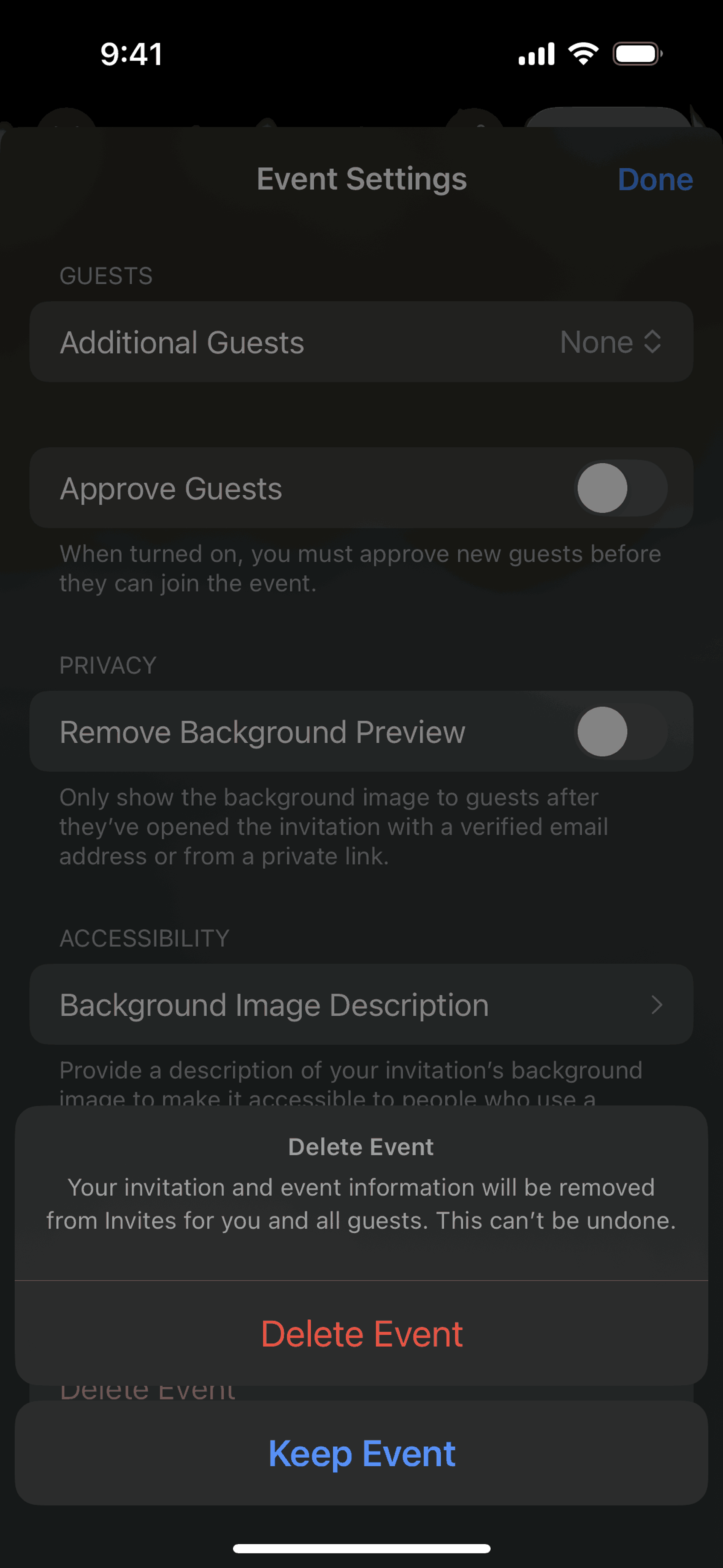 Apple Invites iOS Lifestyle interface screenshot 15