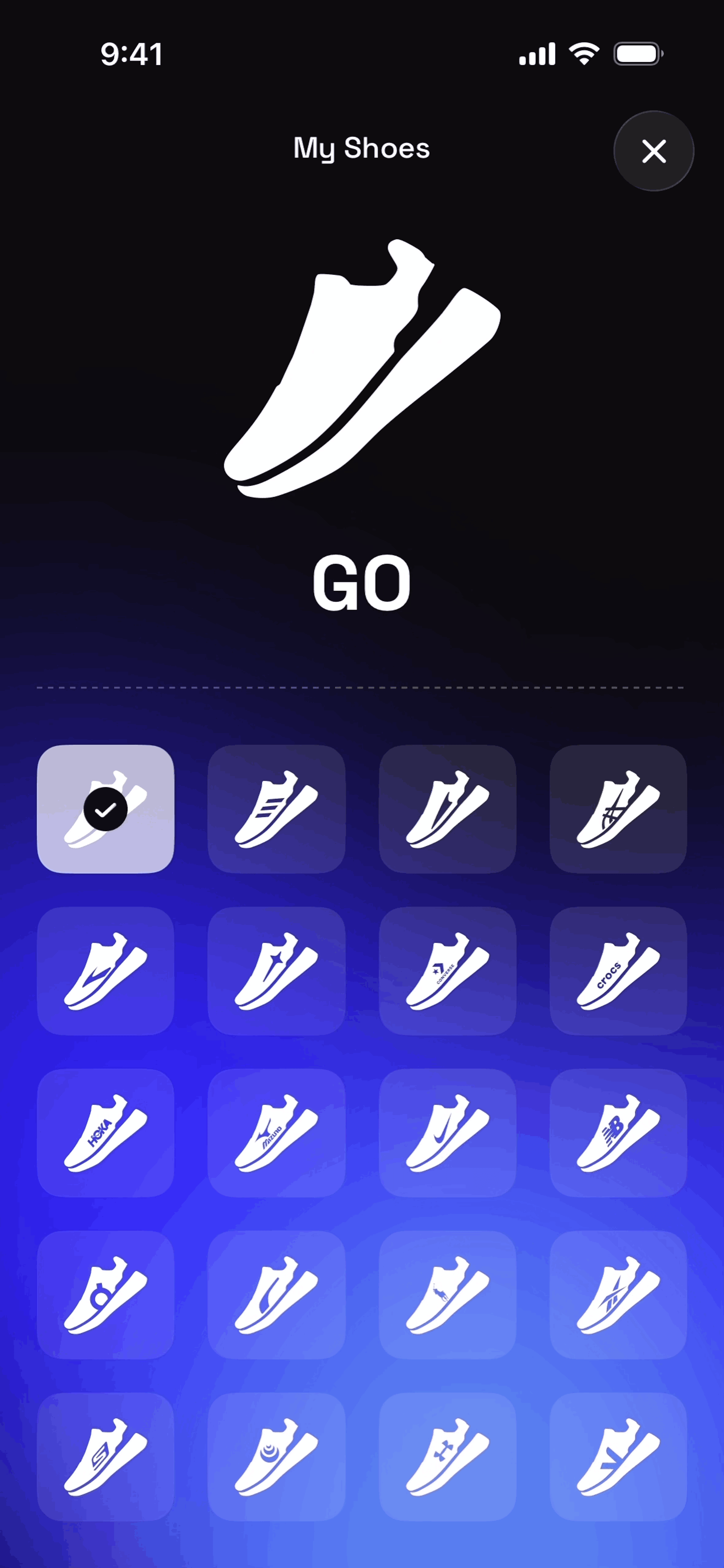 GO Club iOS Health & Fitness interface screenshot 11