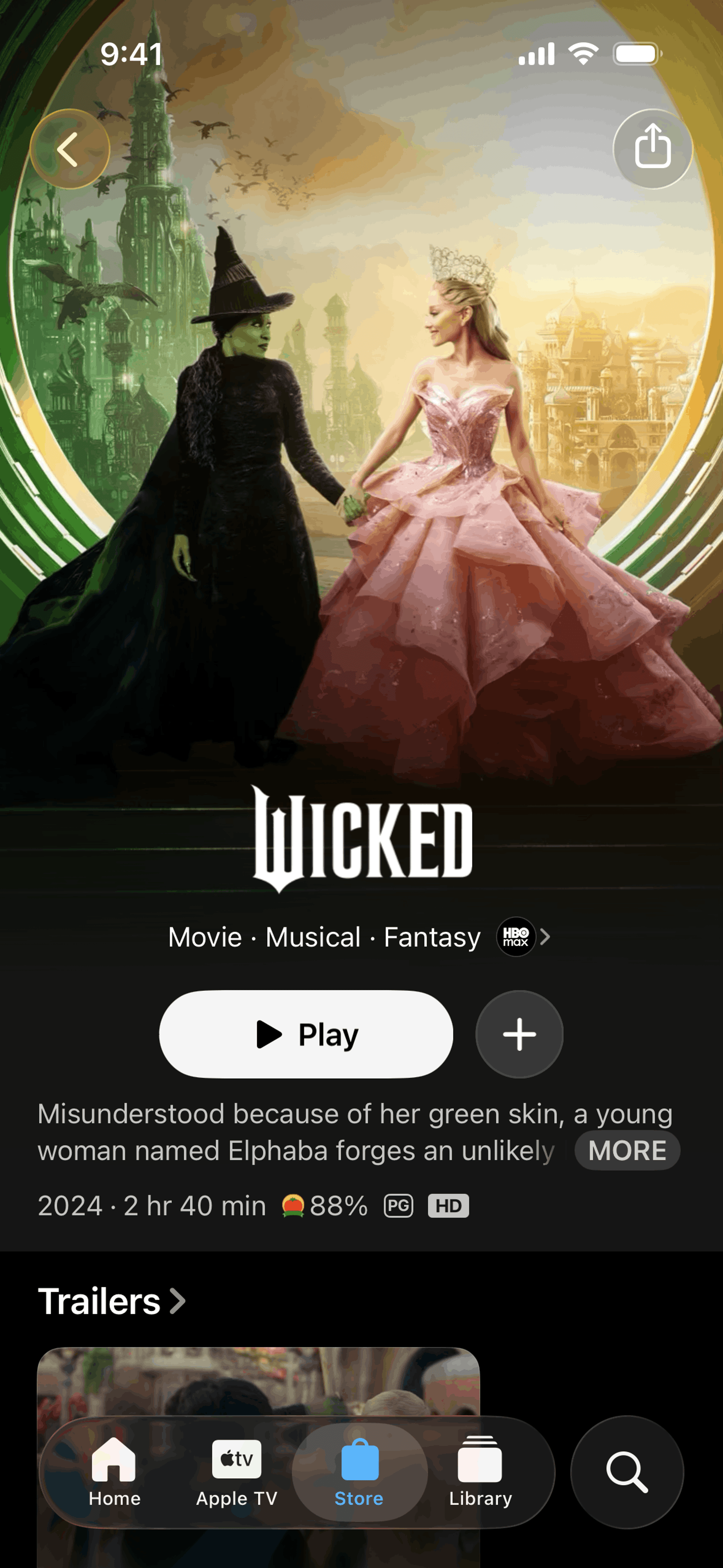Apple TV iOS Entertainment interface screenshot 5