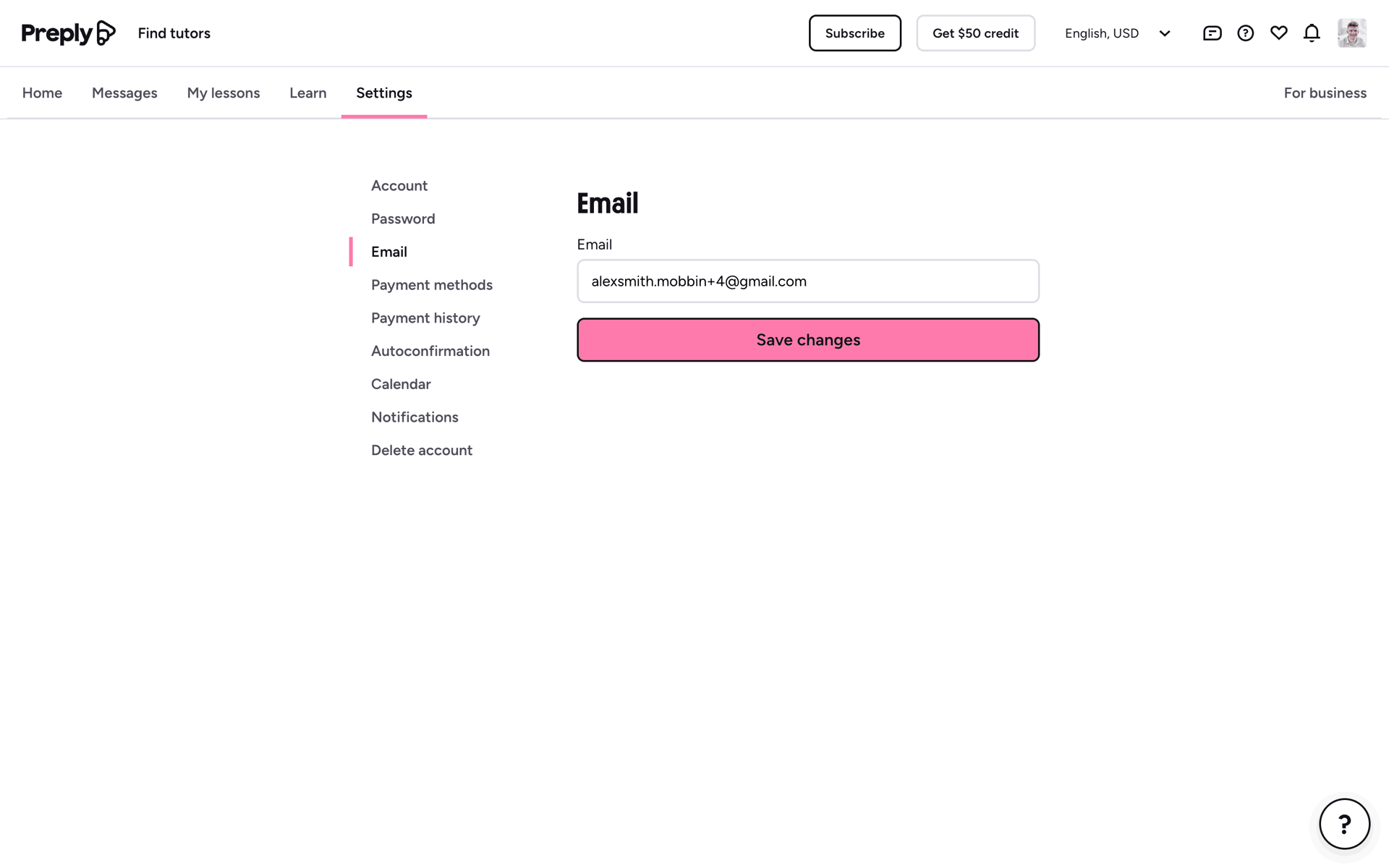 Preply Web Education interface screenshot 22