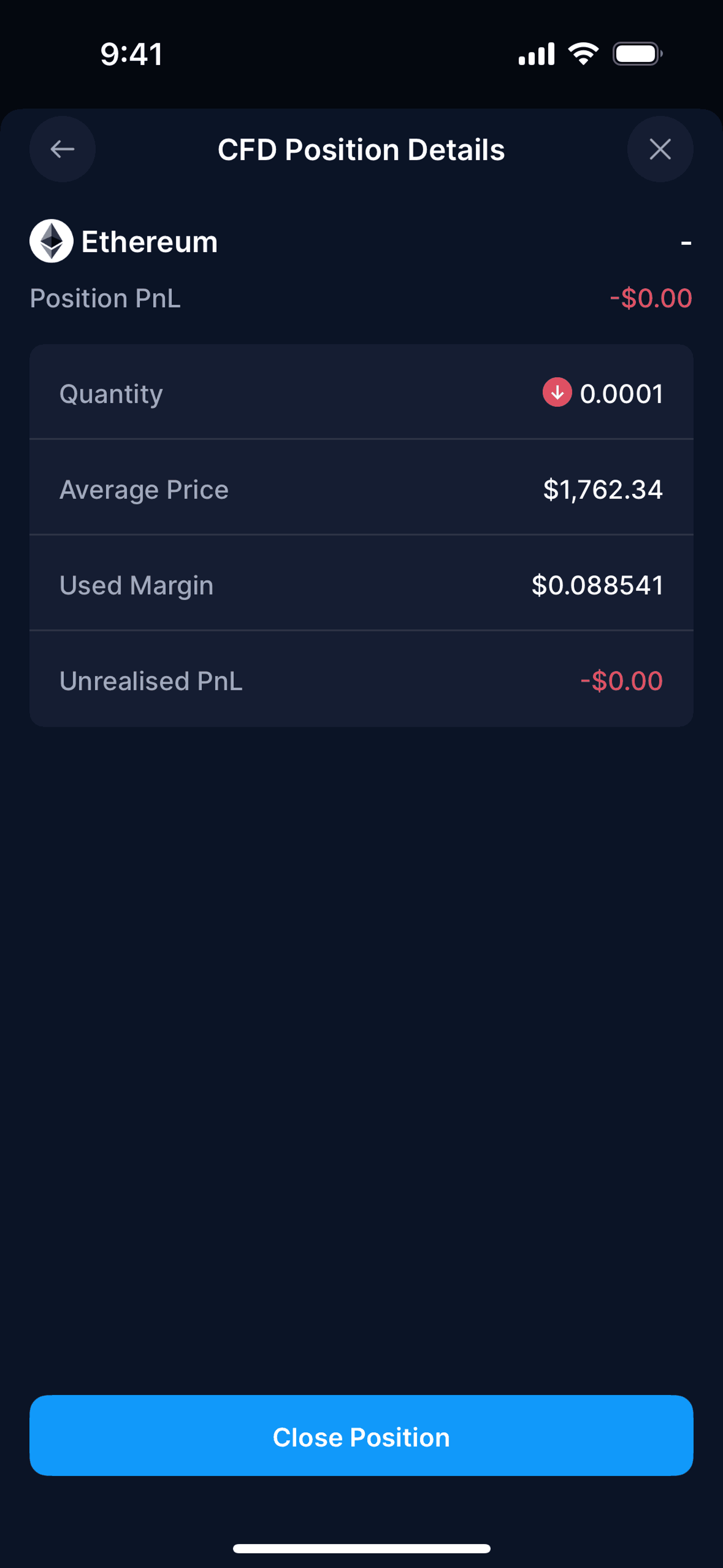 Crypto.com iOS Finance interface screenshot 19