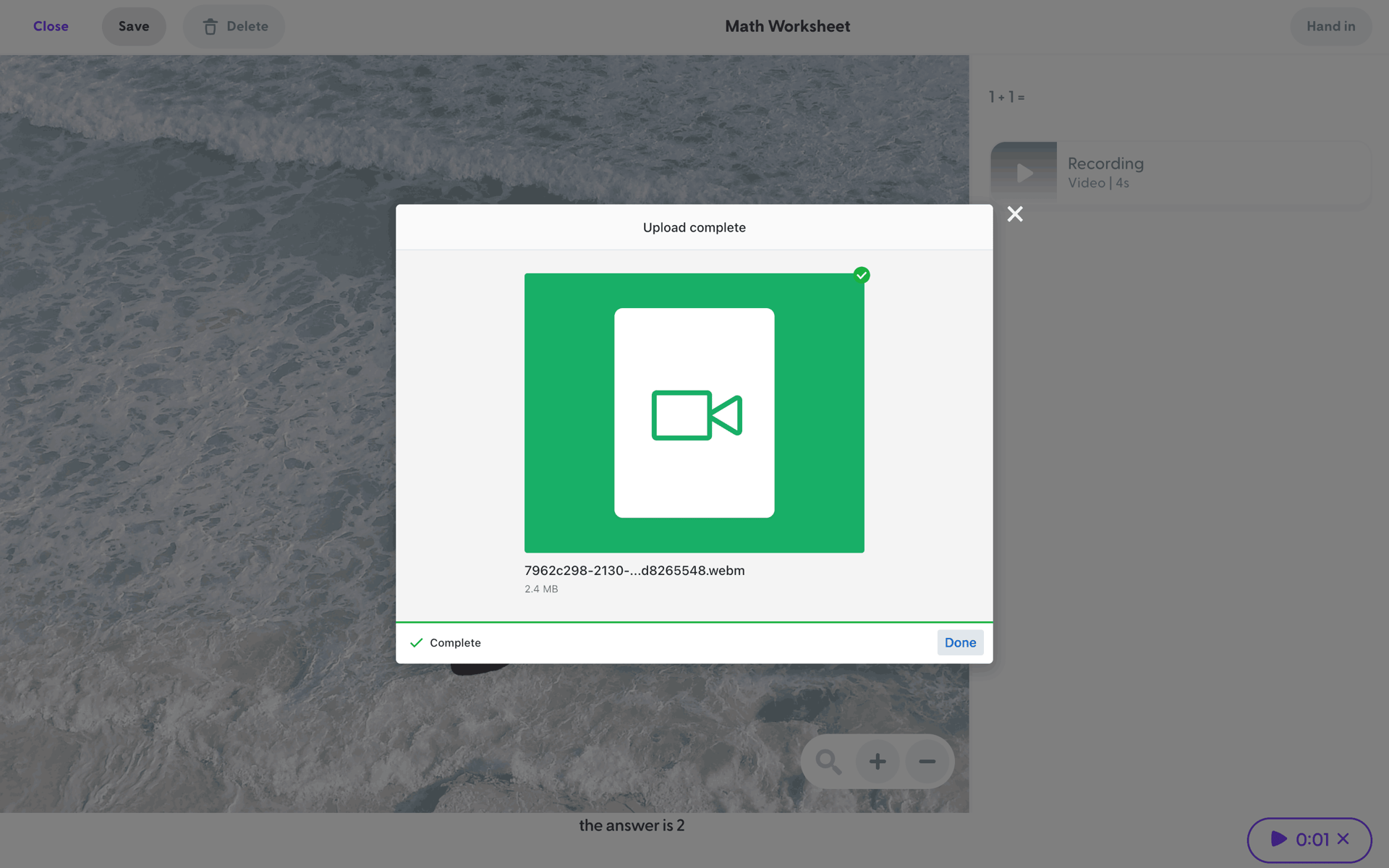 ClassDojo Web Education interface screenshot 8