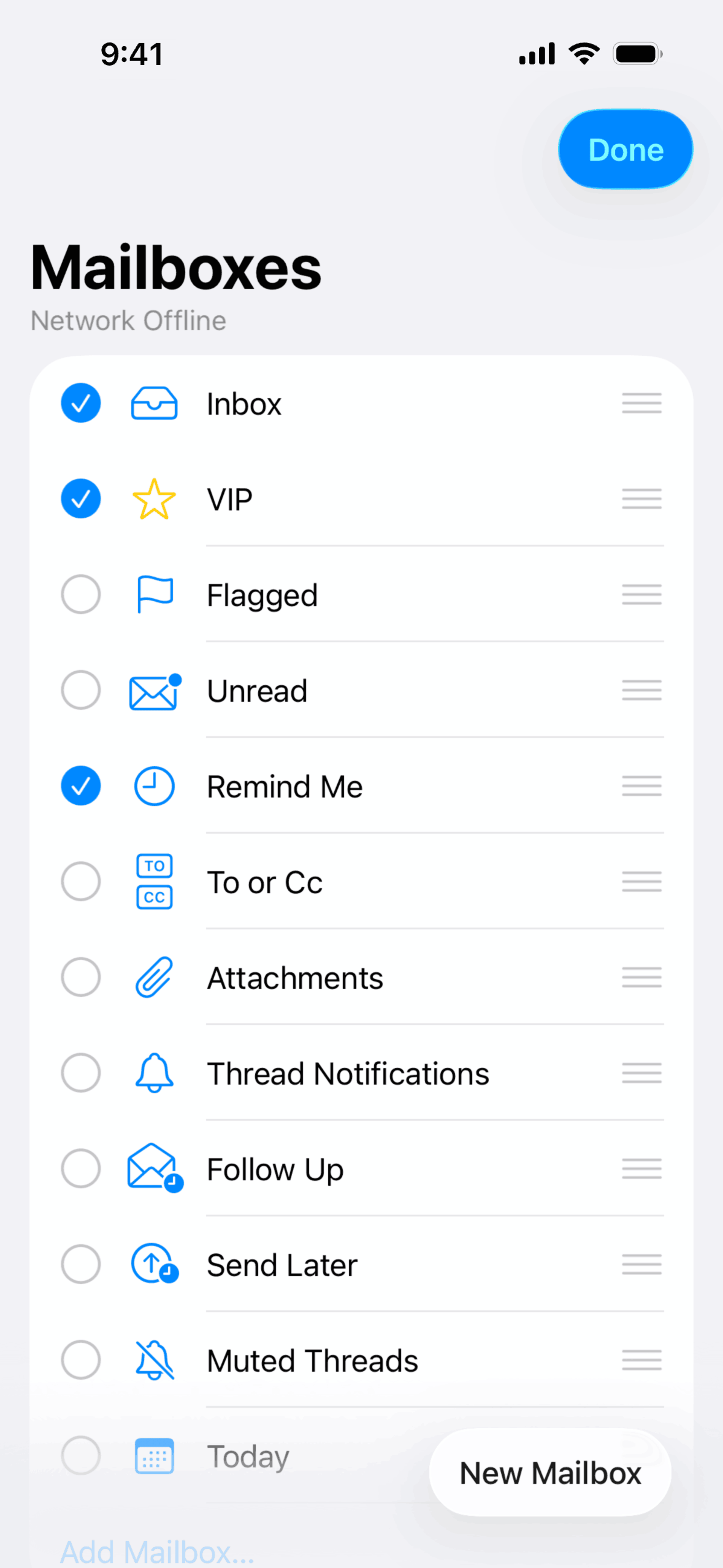Apple Mail iOS Productivity interface screenshot 10