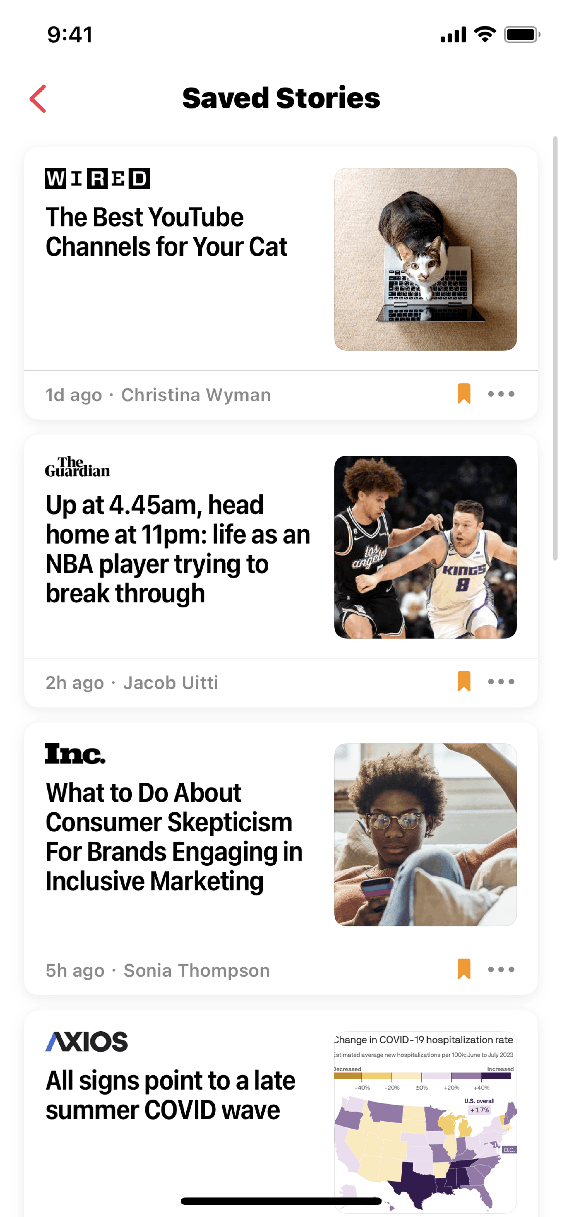 Apple News iOS News interface screenshot 11