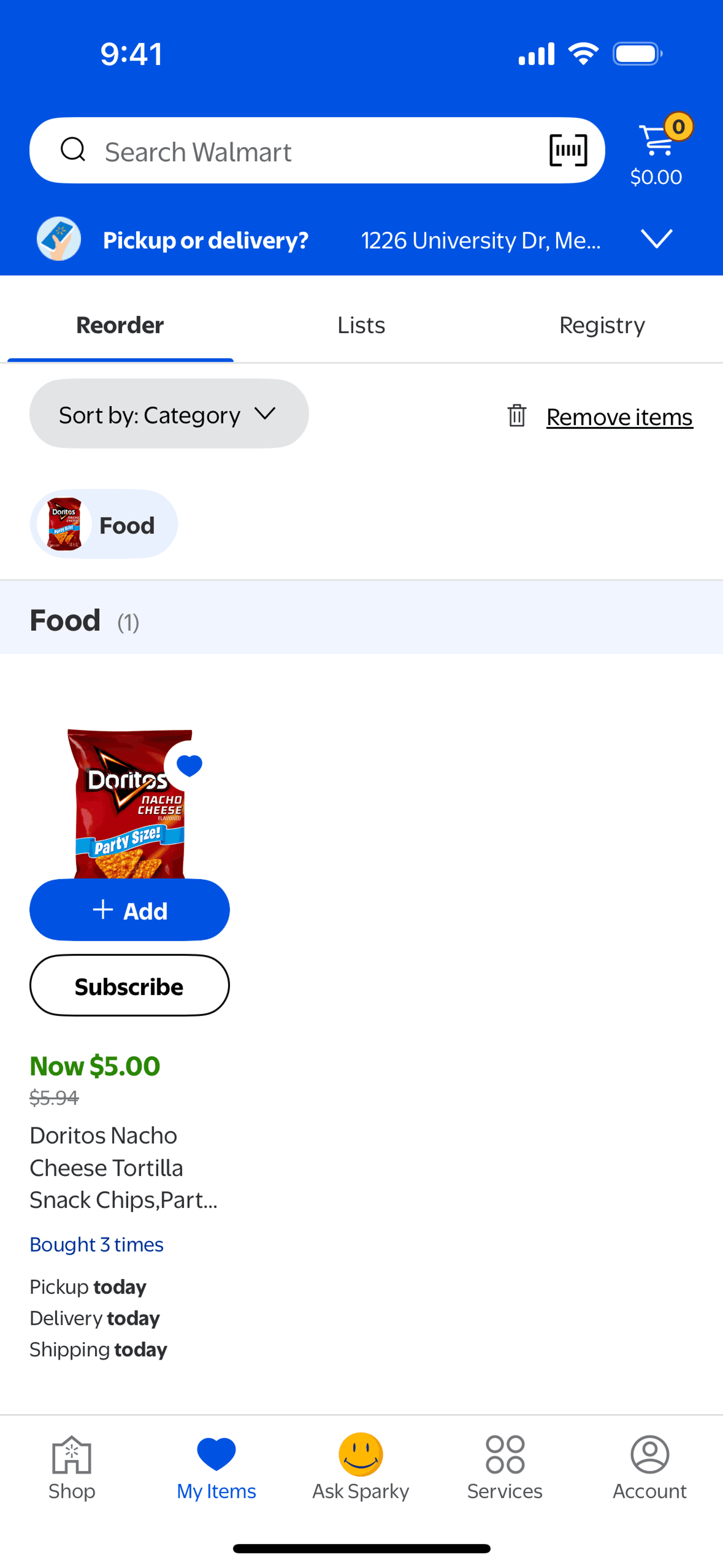 Walmart iOS Shopping interface screenshot 20