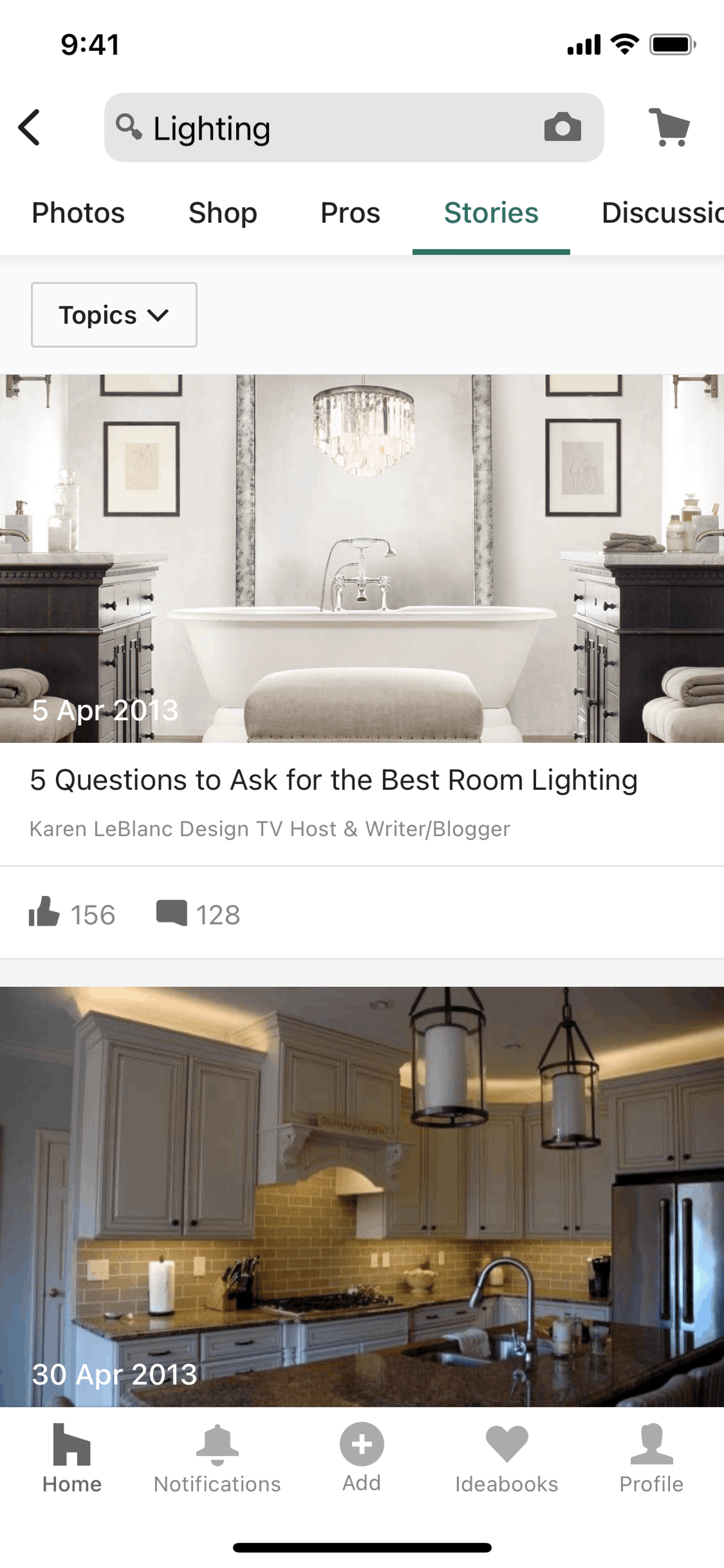 Houzz iOS Real Estate interface screenshot 16
