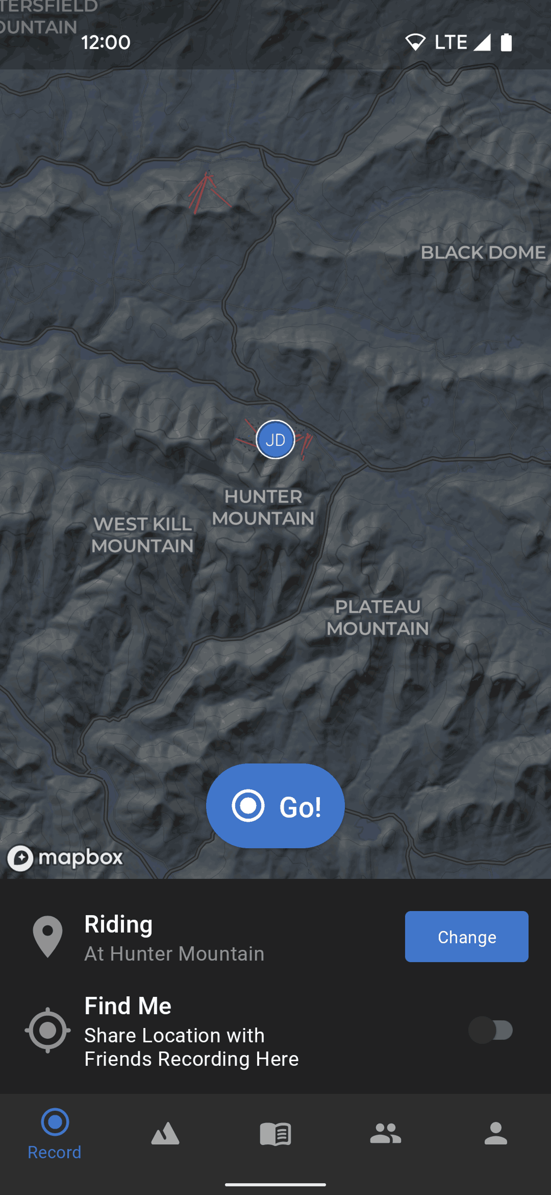 Slopes Android Sports interface screenshot 4
