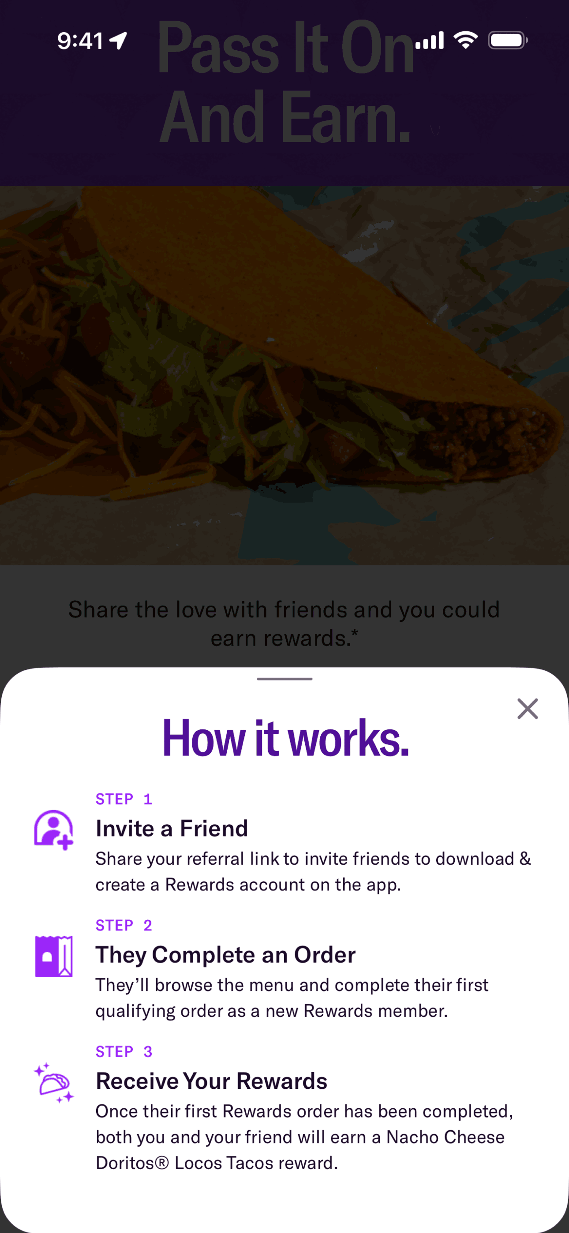 Taco Bell iOS Food & Drink interface screenshot 12