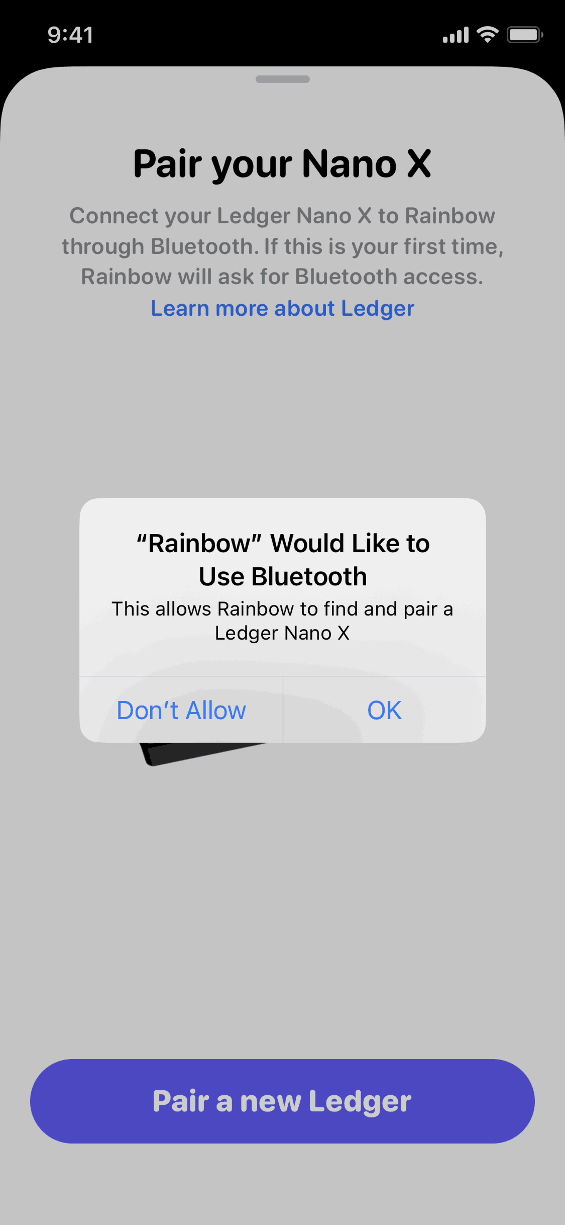 Rainbow iOS Finance interface screenshot 23