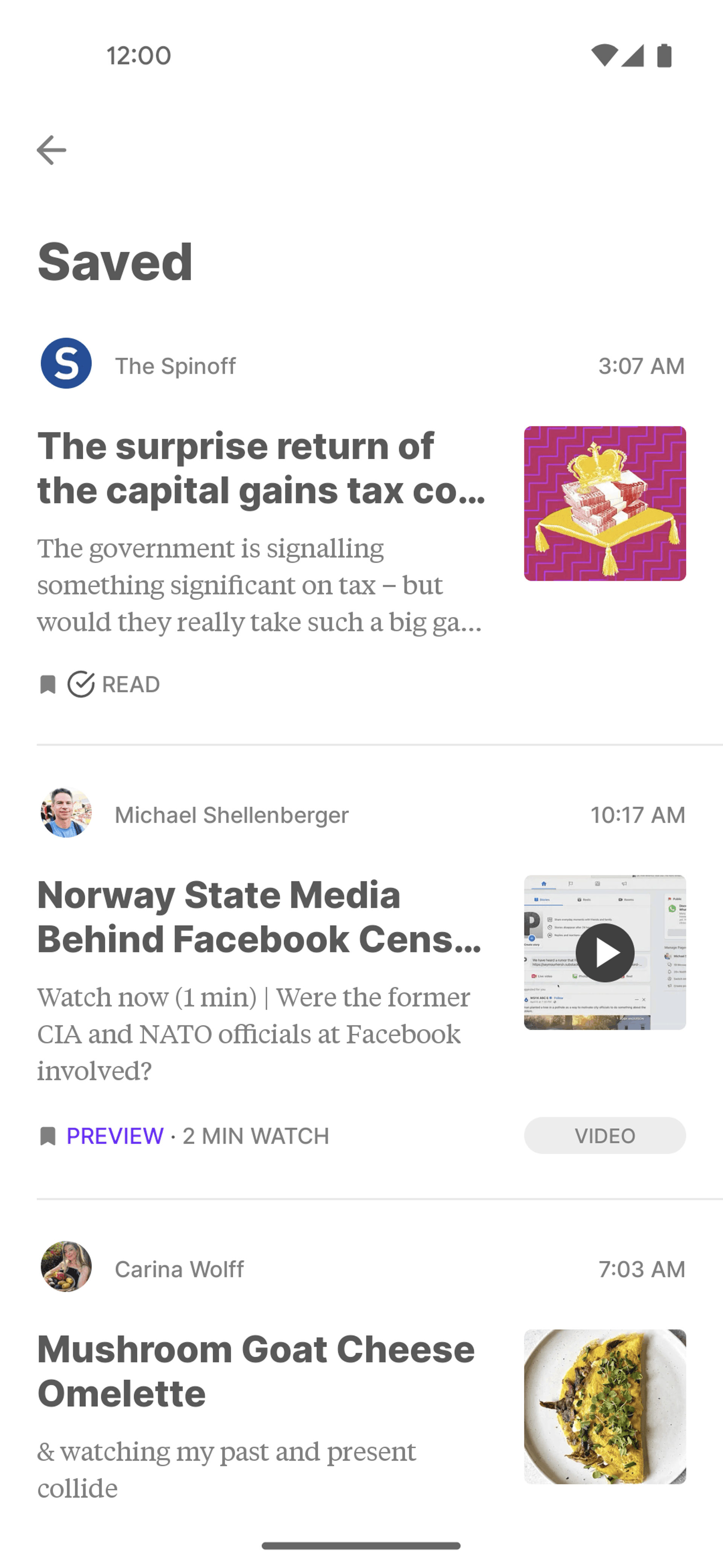 Substack Android News interface screenshot 13