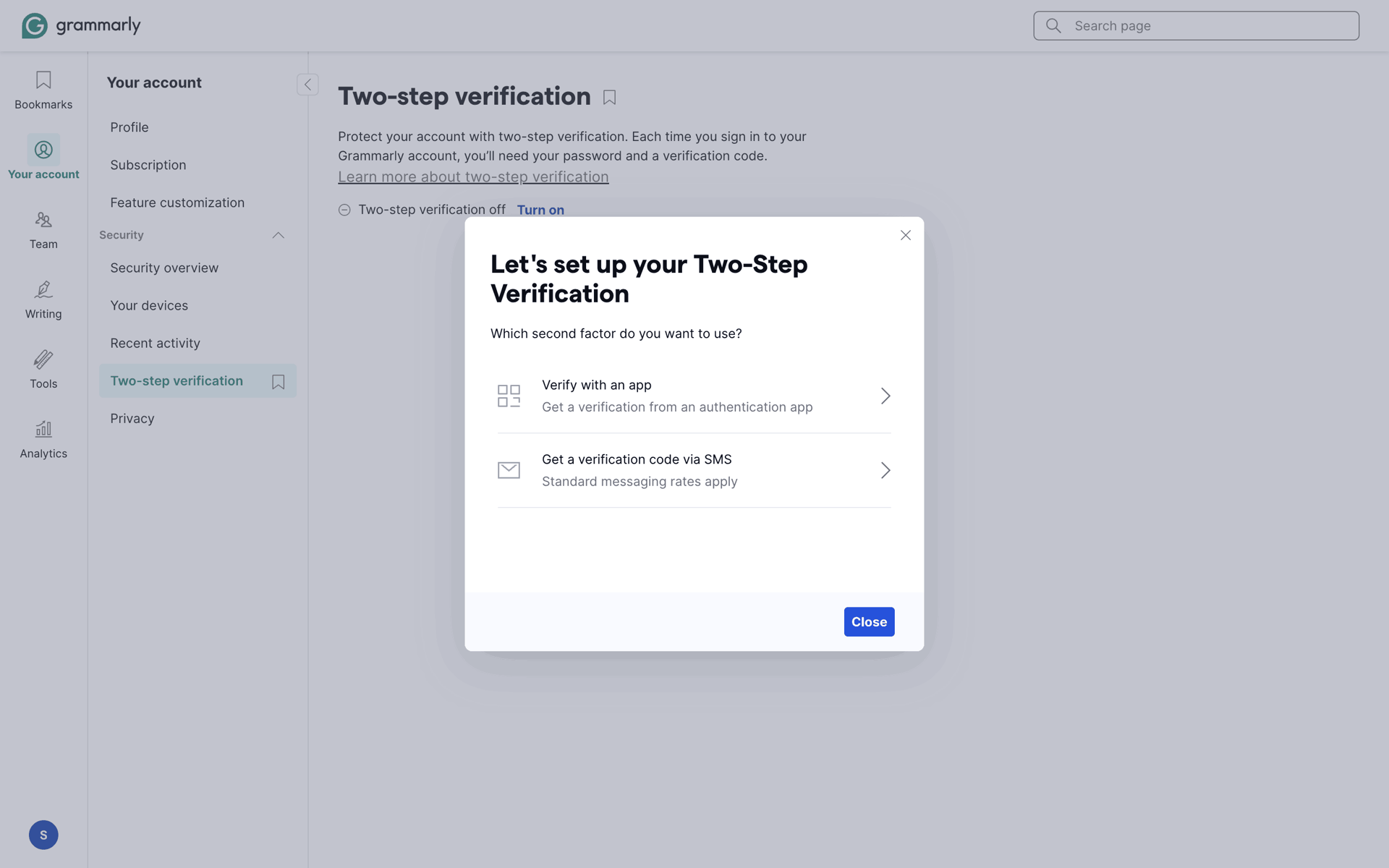 Grammarly Web AI interface screenshot 10
