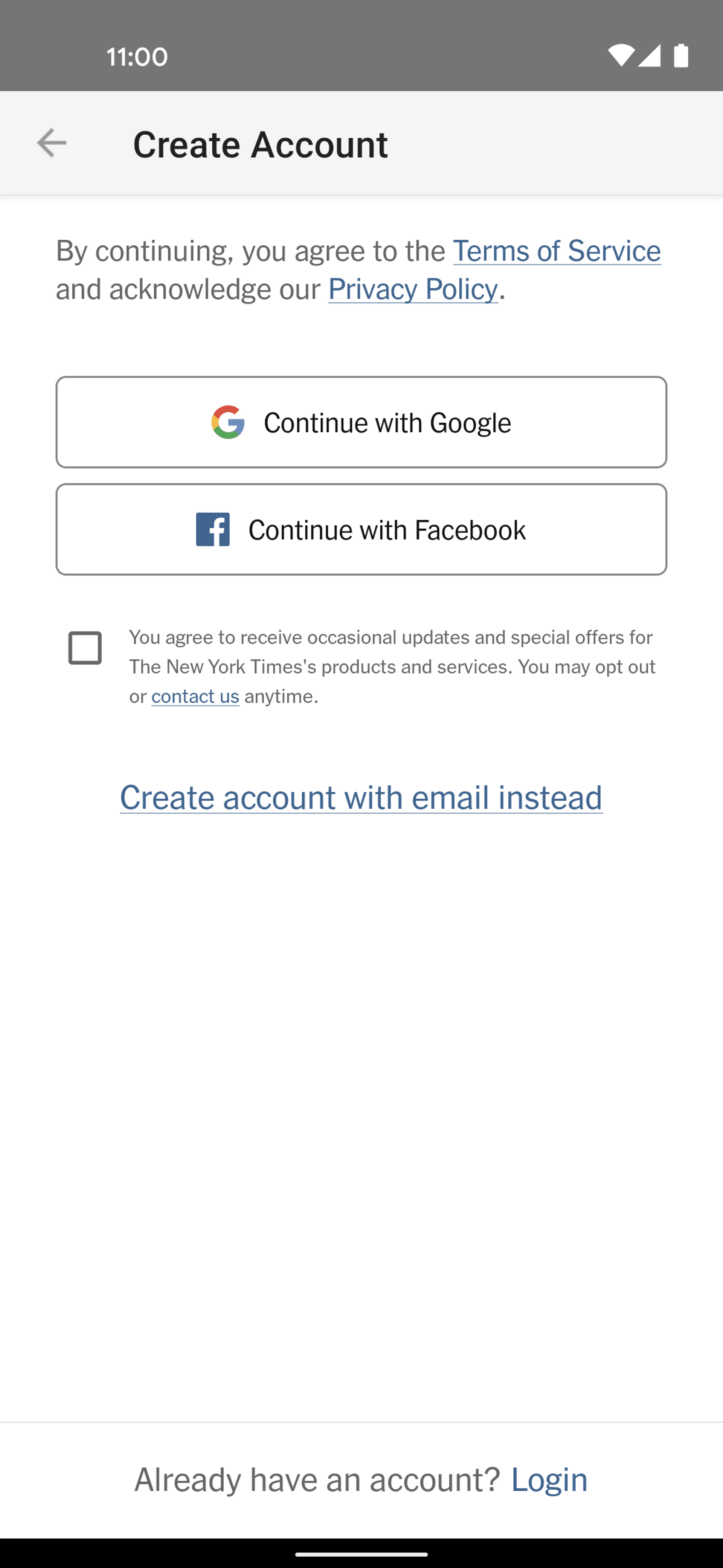 NYT Cooking Android Food & Drink interface screenshot 20
