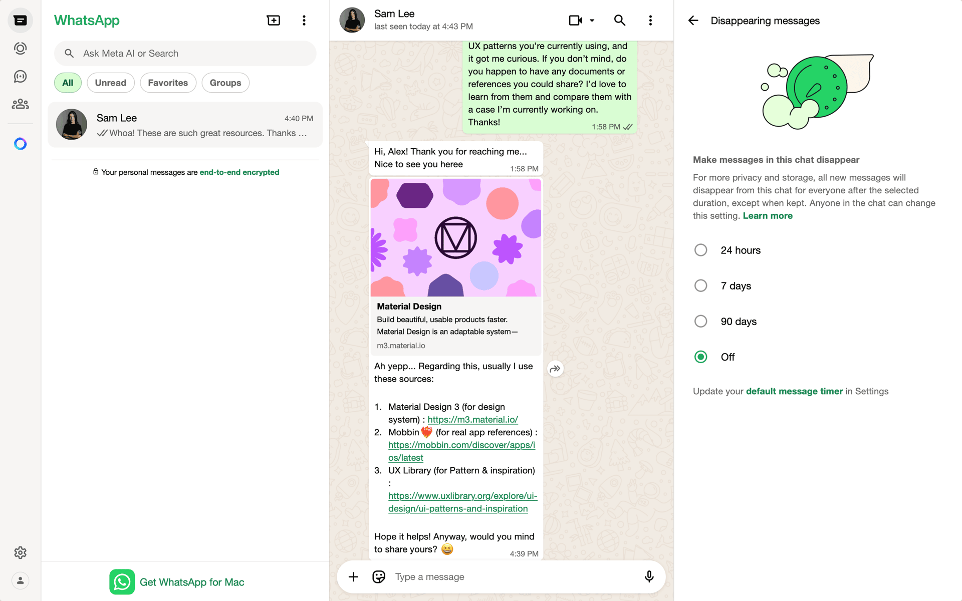 WhatsApp Web Social Networking interface screenshot 22