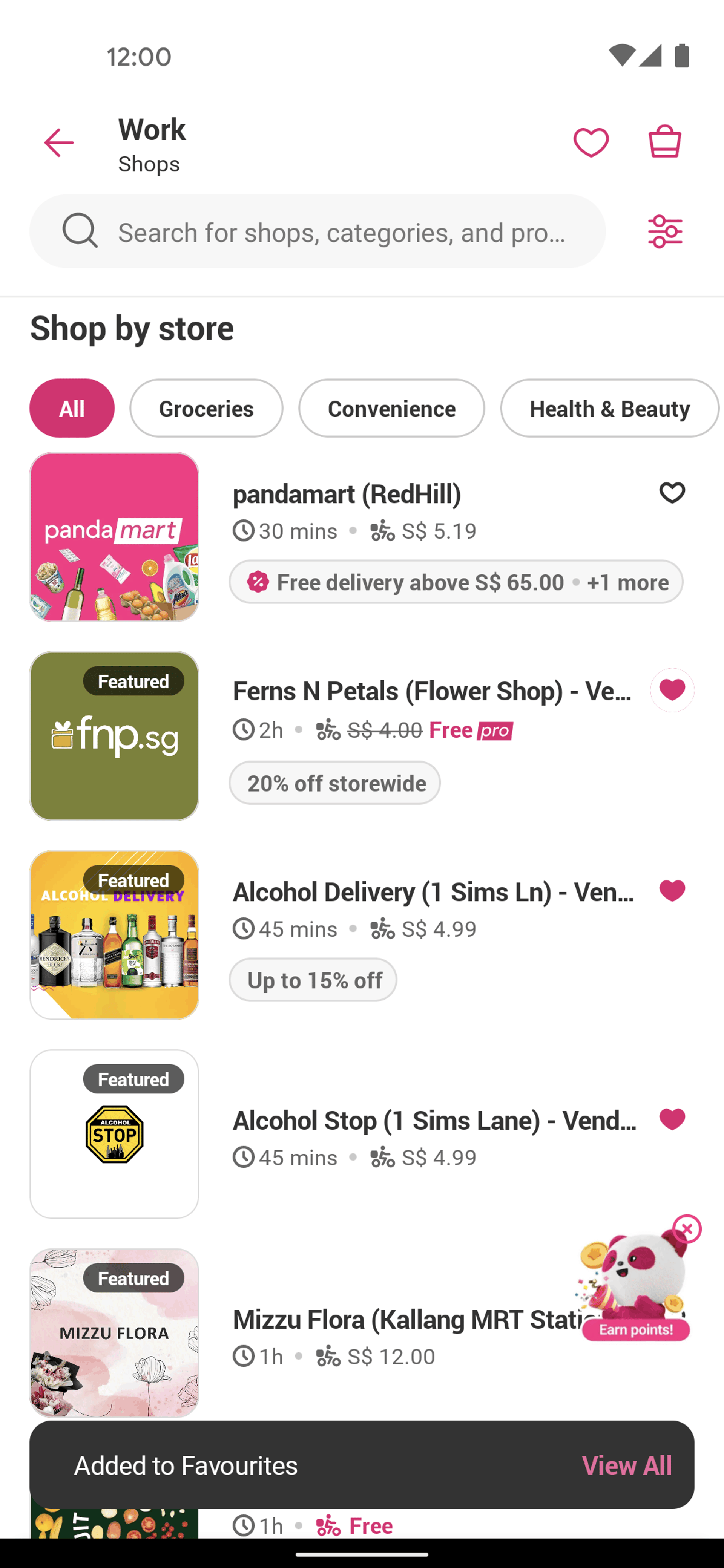foodpanda Android Food & Drink interface screenshot 14