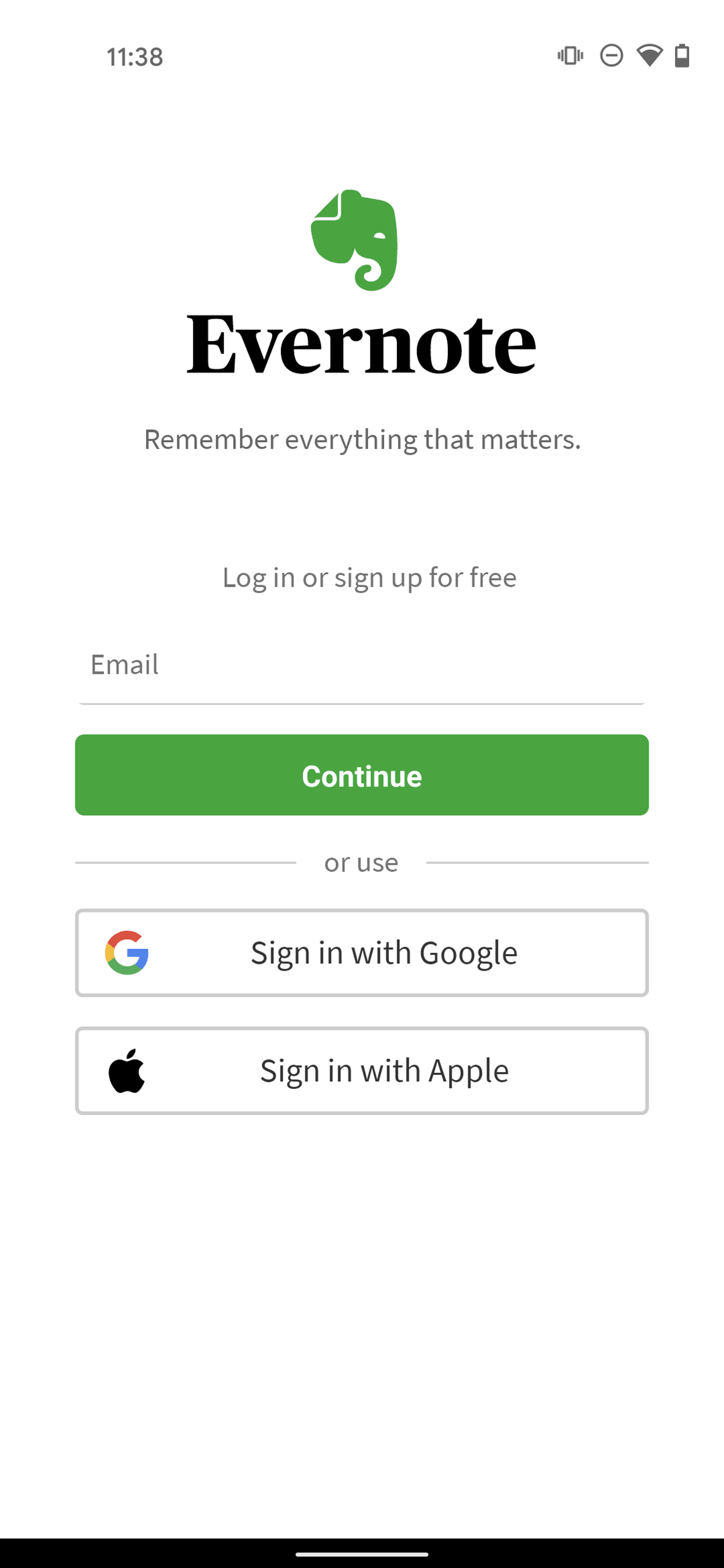 Evernote Android Productivity interface screenshot 2