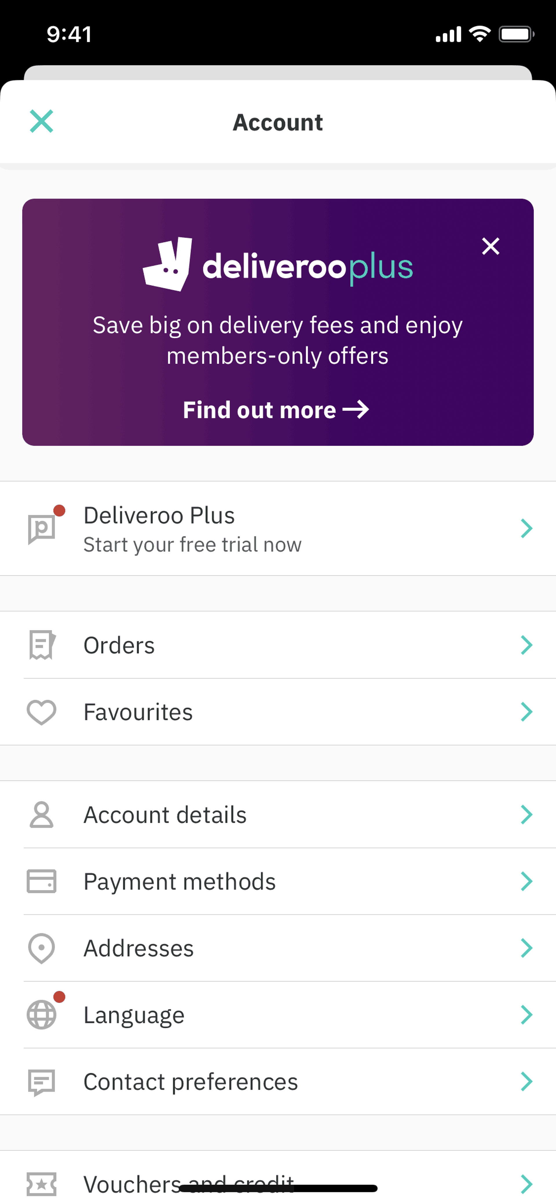 Deliveroo iOS Food & Drink interface screenshot 16