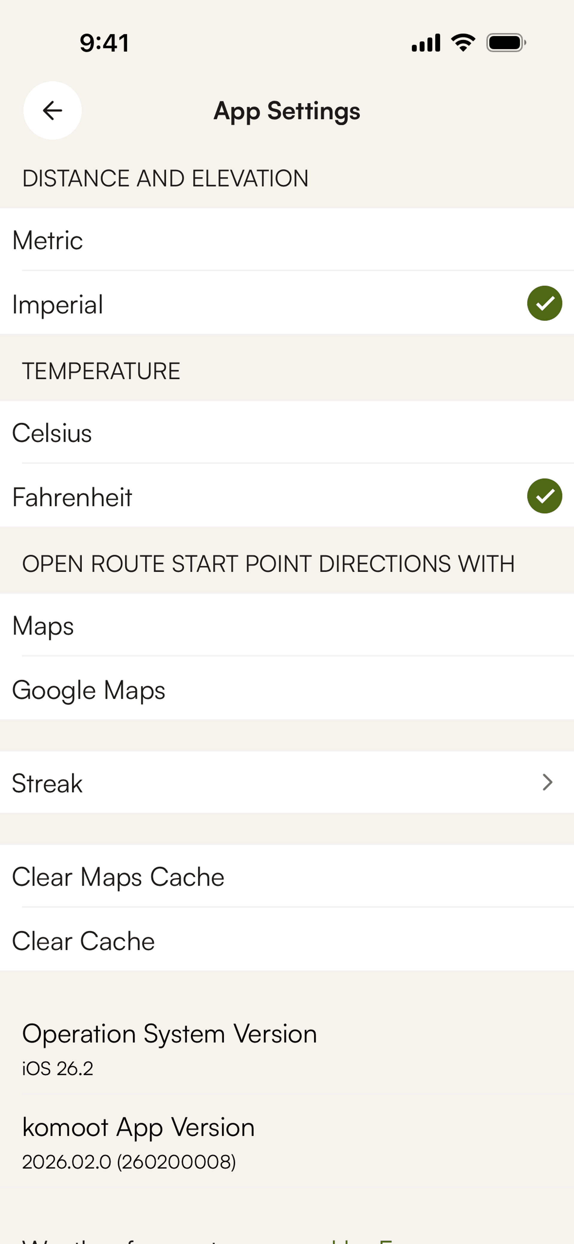 komoot iOS Health & Fitness interface screenshot 7