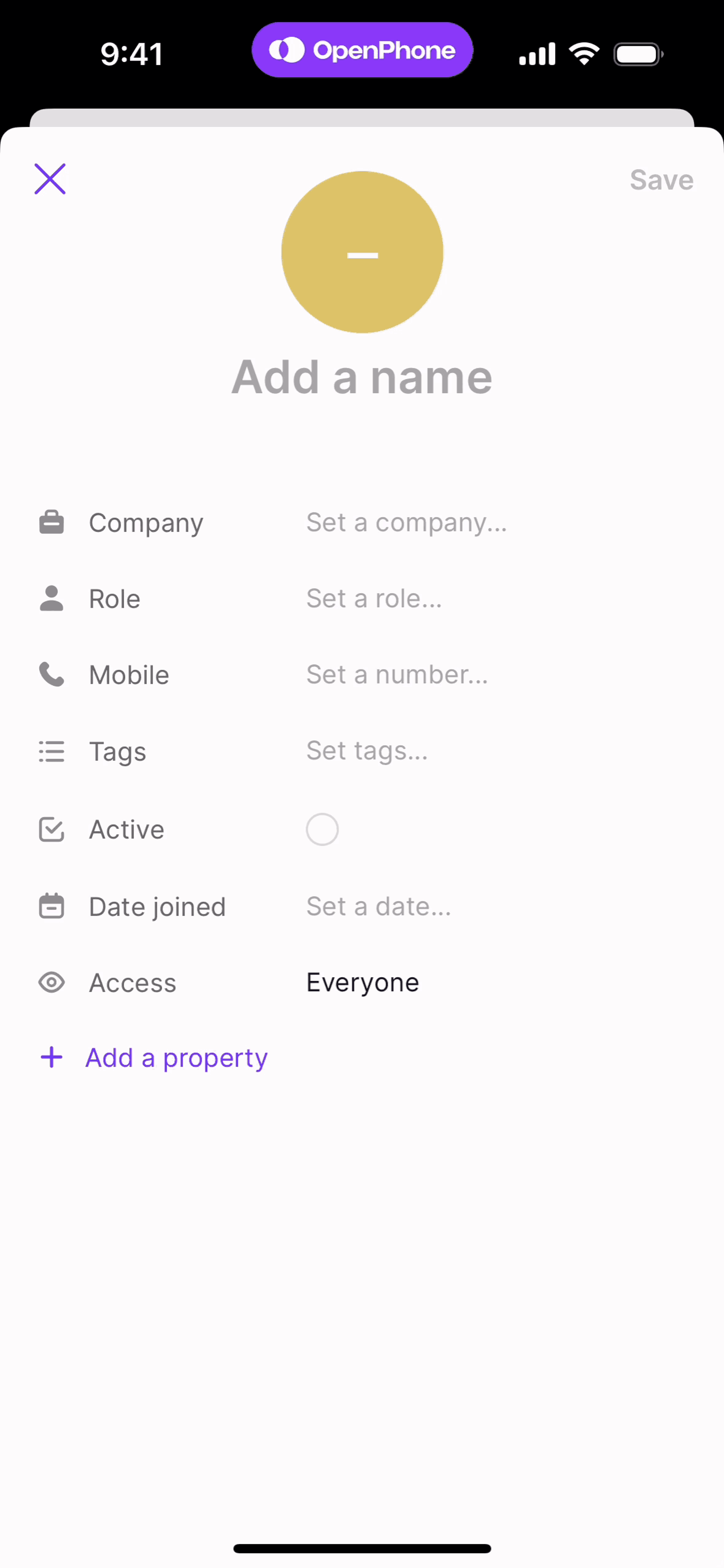 OpenPhone iOS Business interface screenshot 5