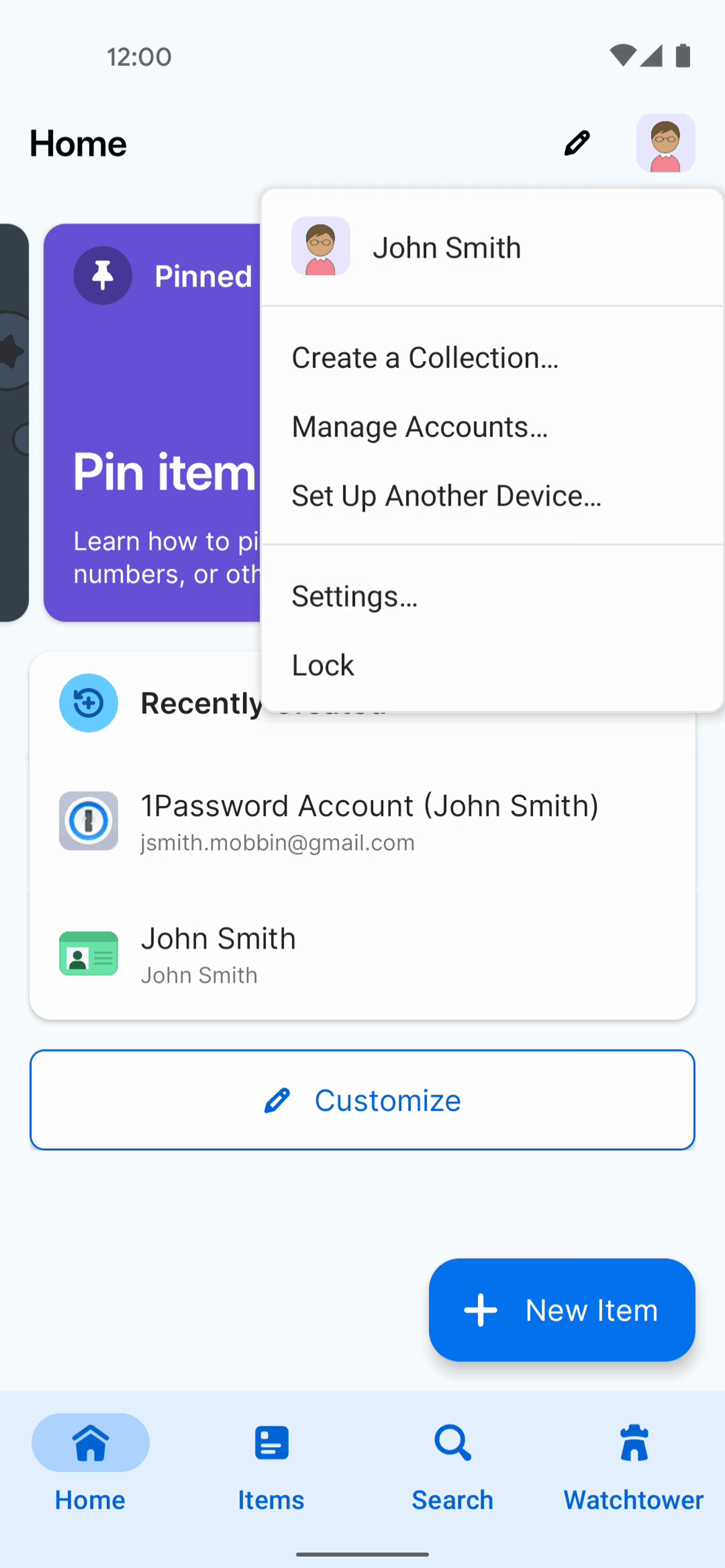 1Password Android Productivity interface screenshot 16