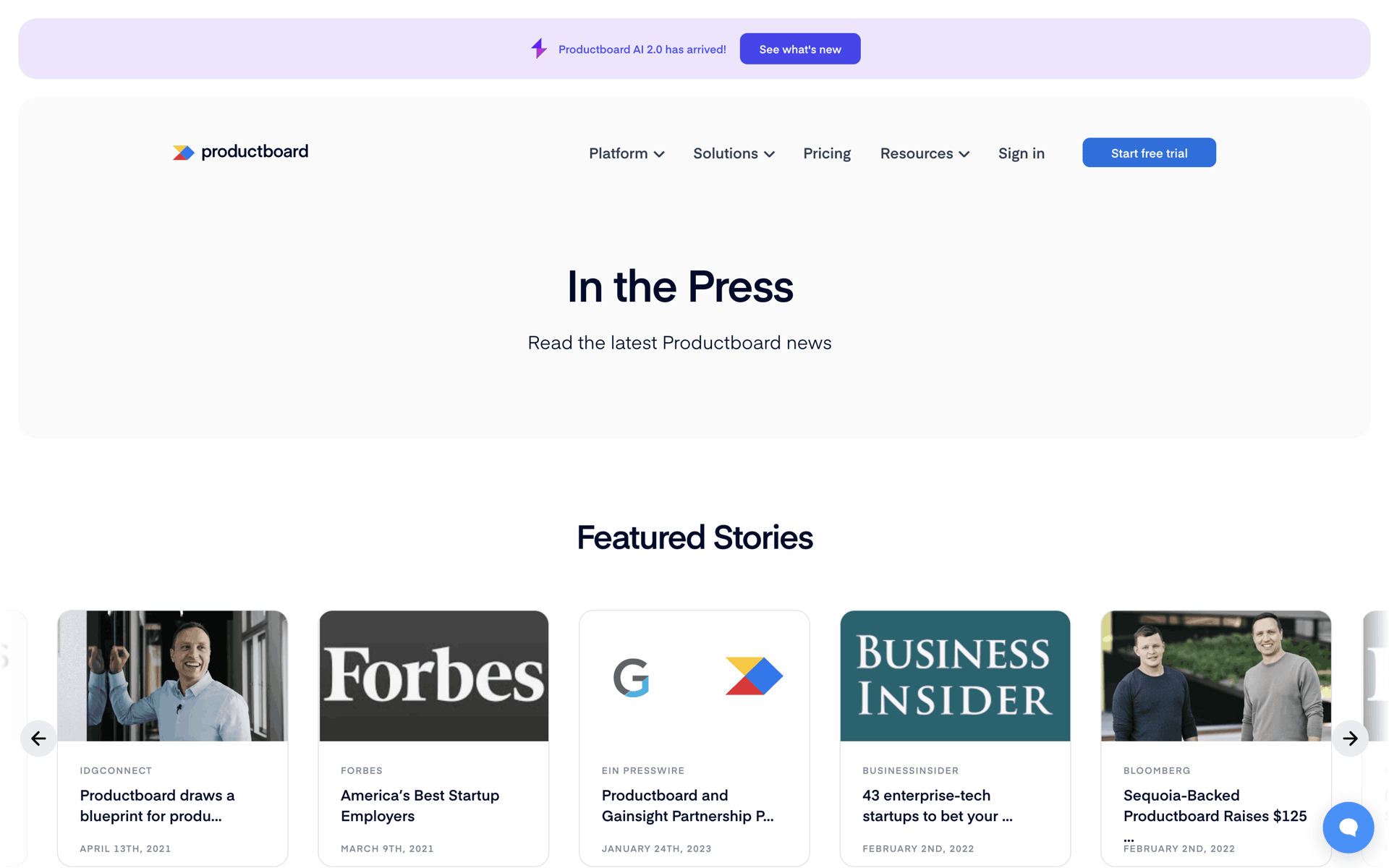 Productboard Web Business interface screenshot 20