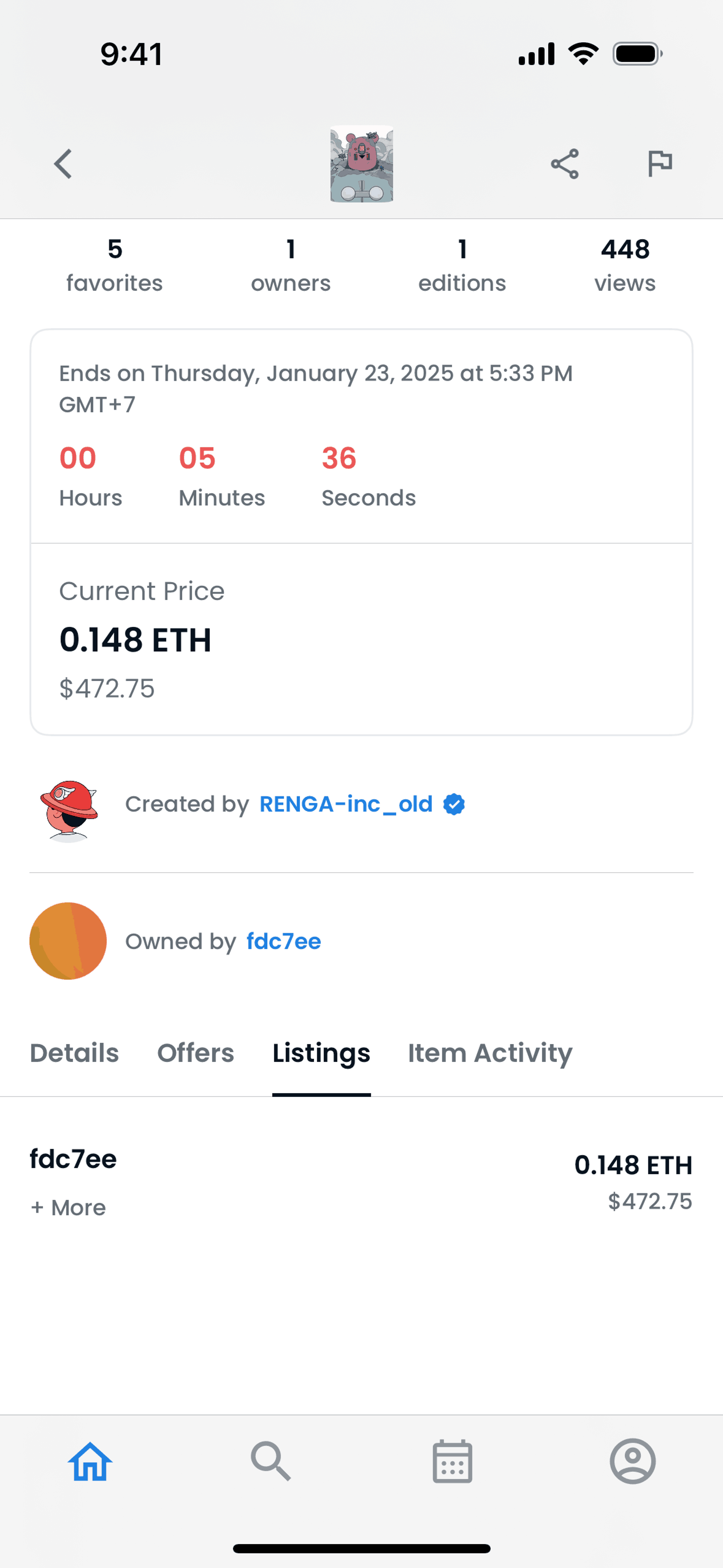 OpenSea iOS Crypto & Web3 interface screenshot 7