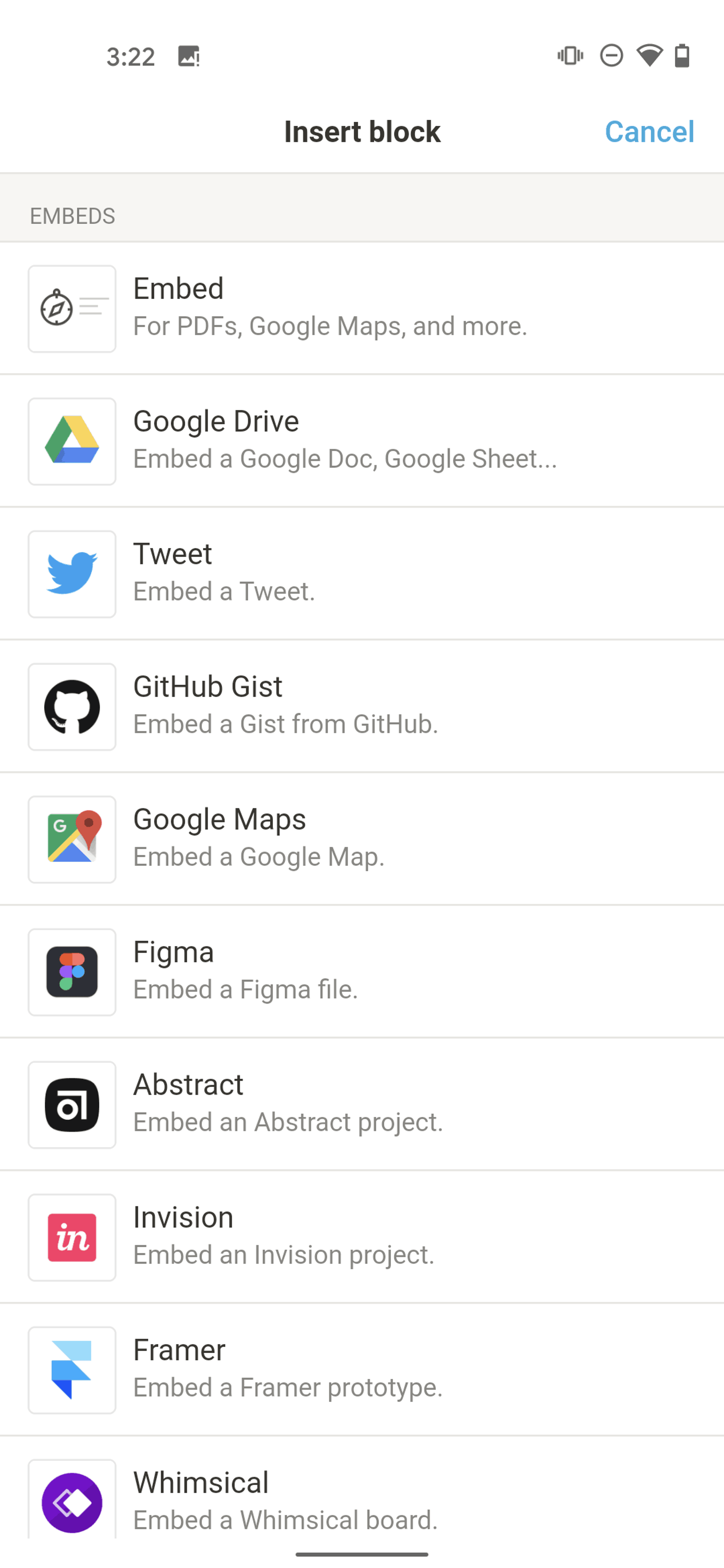 Notion Android Collaboration interface screenshot 17