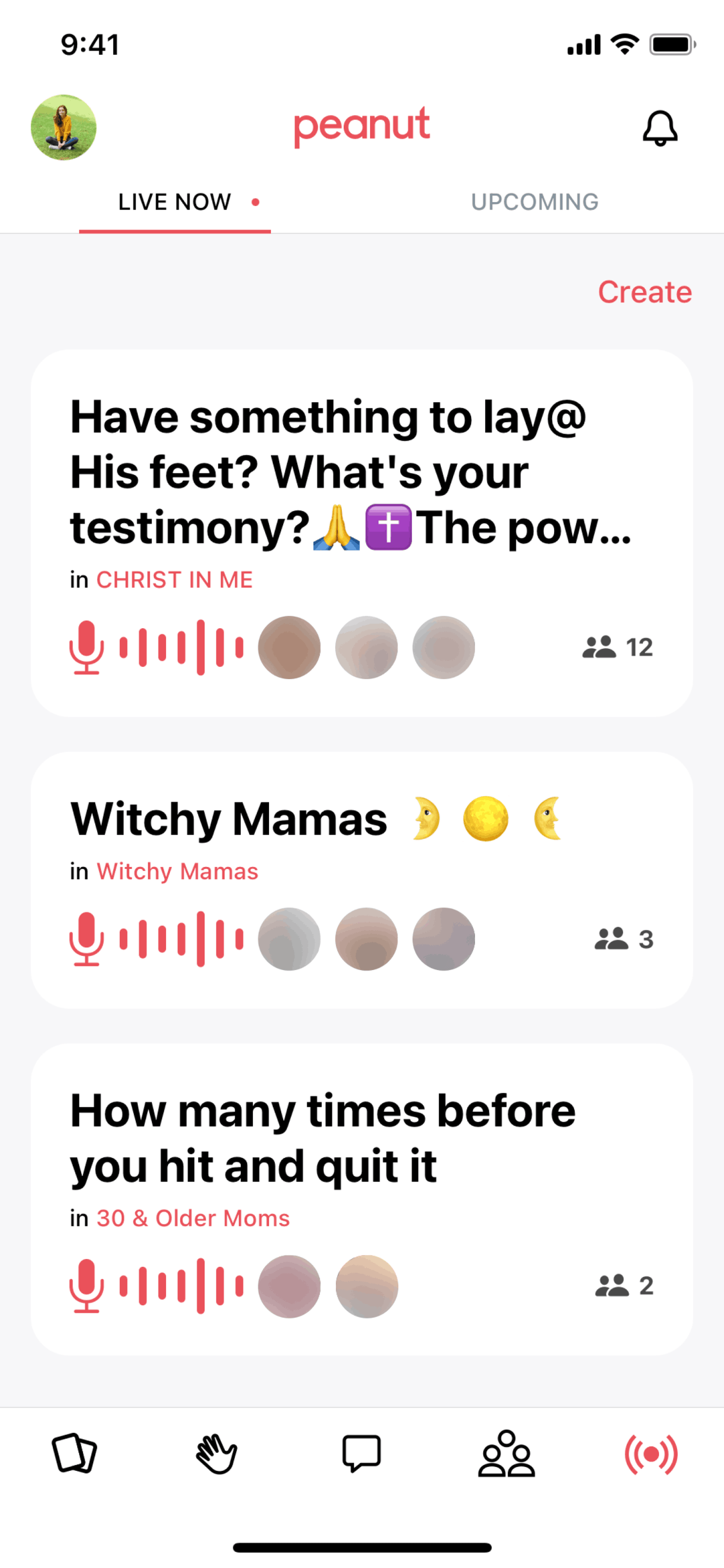 Peanut iOS Social Networking interface screenshot 14