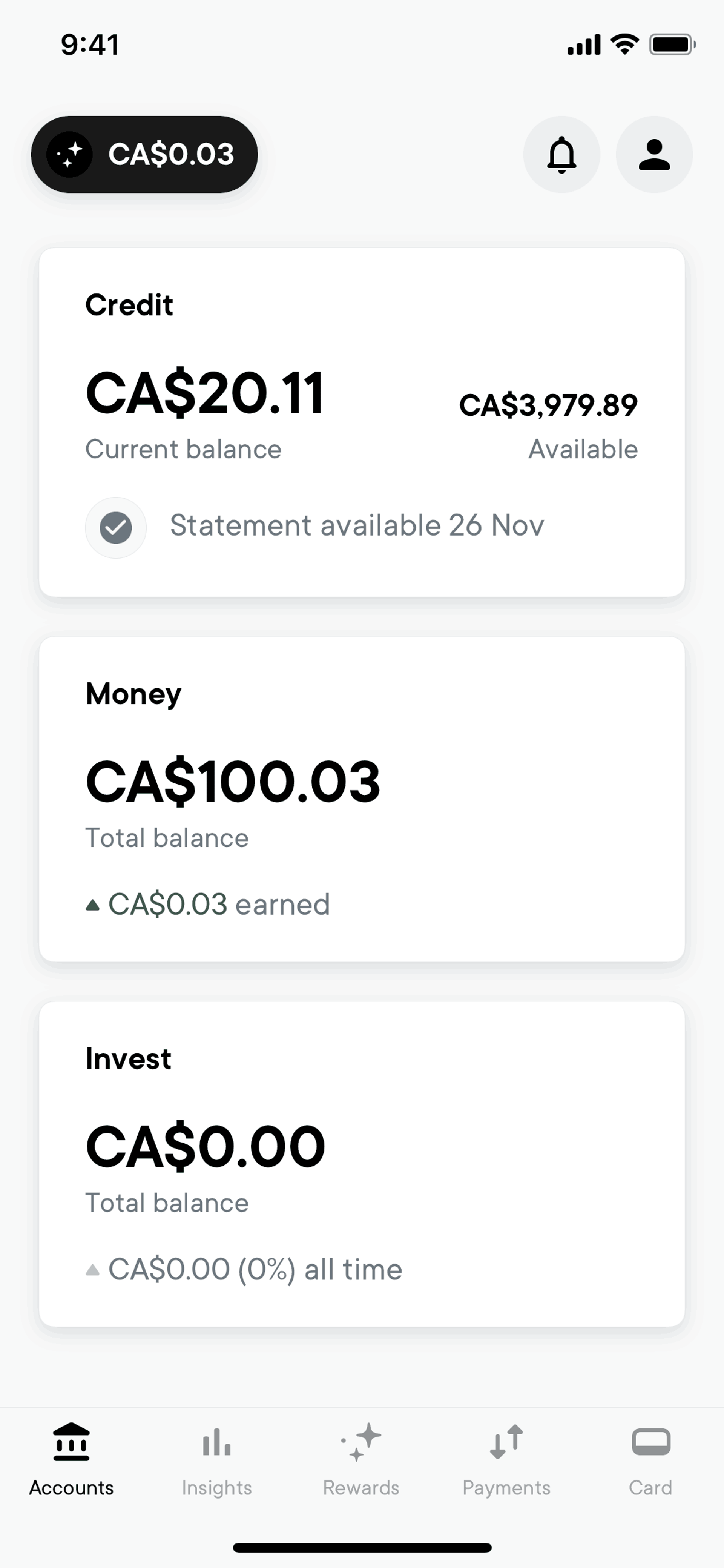 Neo Financial iOS Finance interface screenshot 5