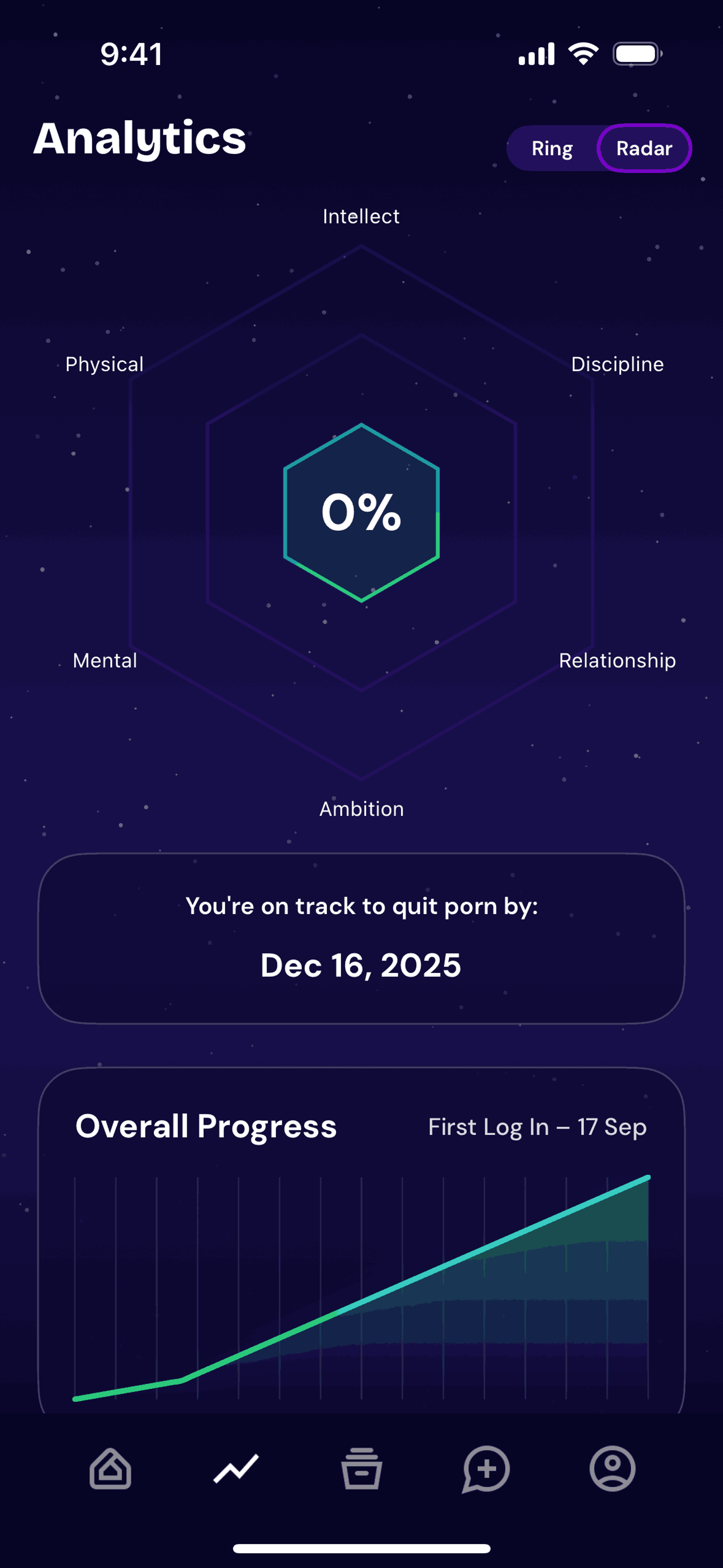 QUITTR iOS Health & Fitness interface screenshot 11