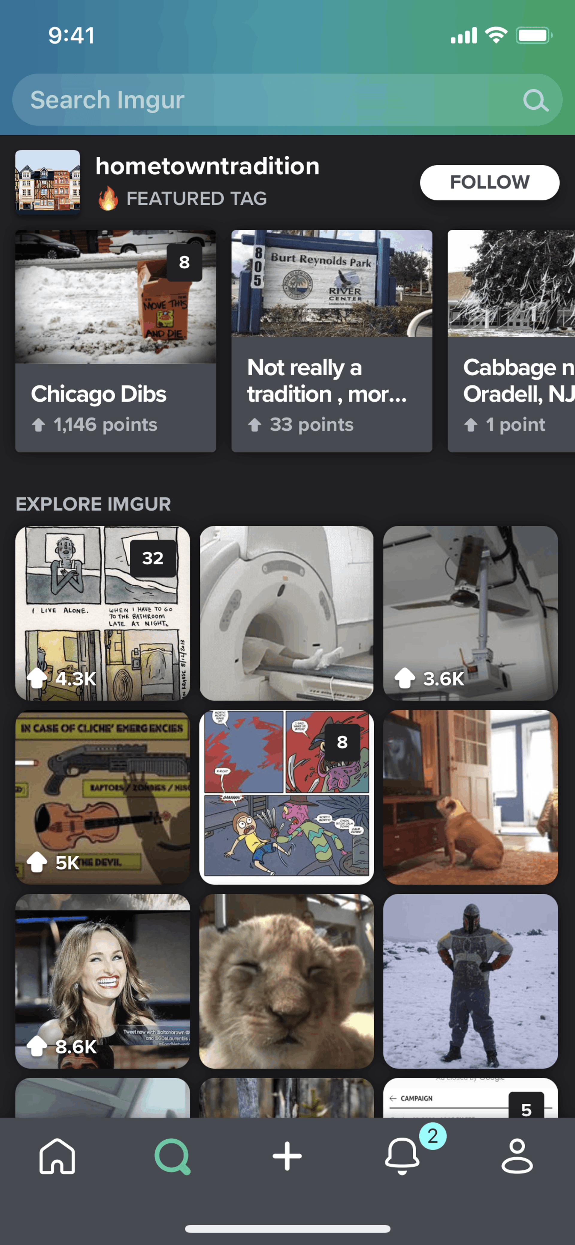Imgur iOS Photo & Video interface screenshot 7
