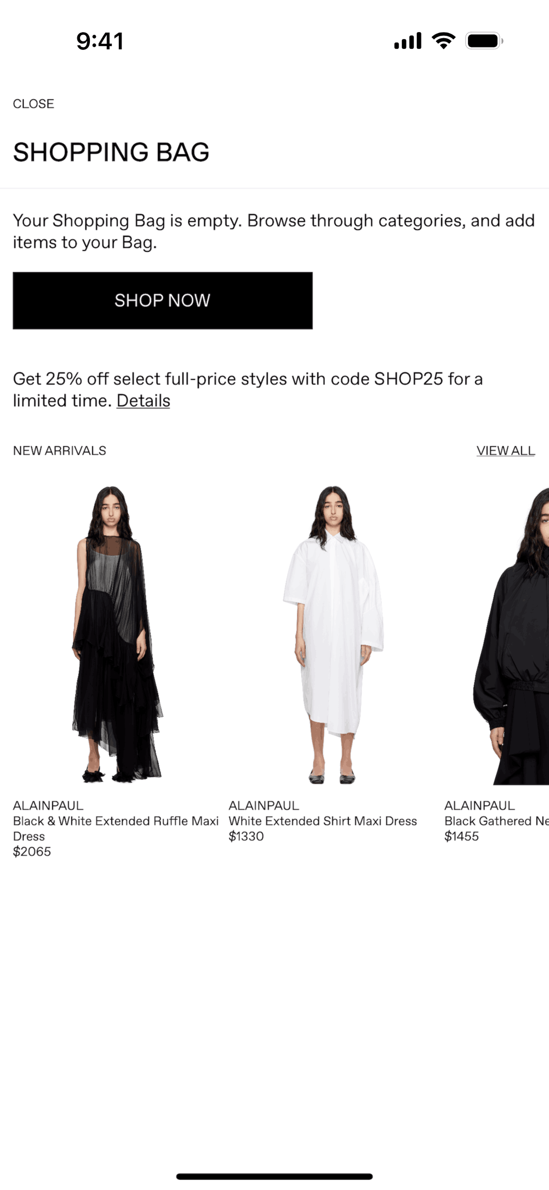 SSENSE iOS Shopping interface screenshot 13