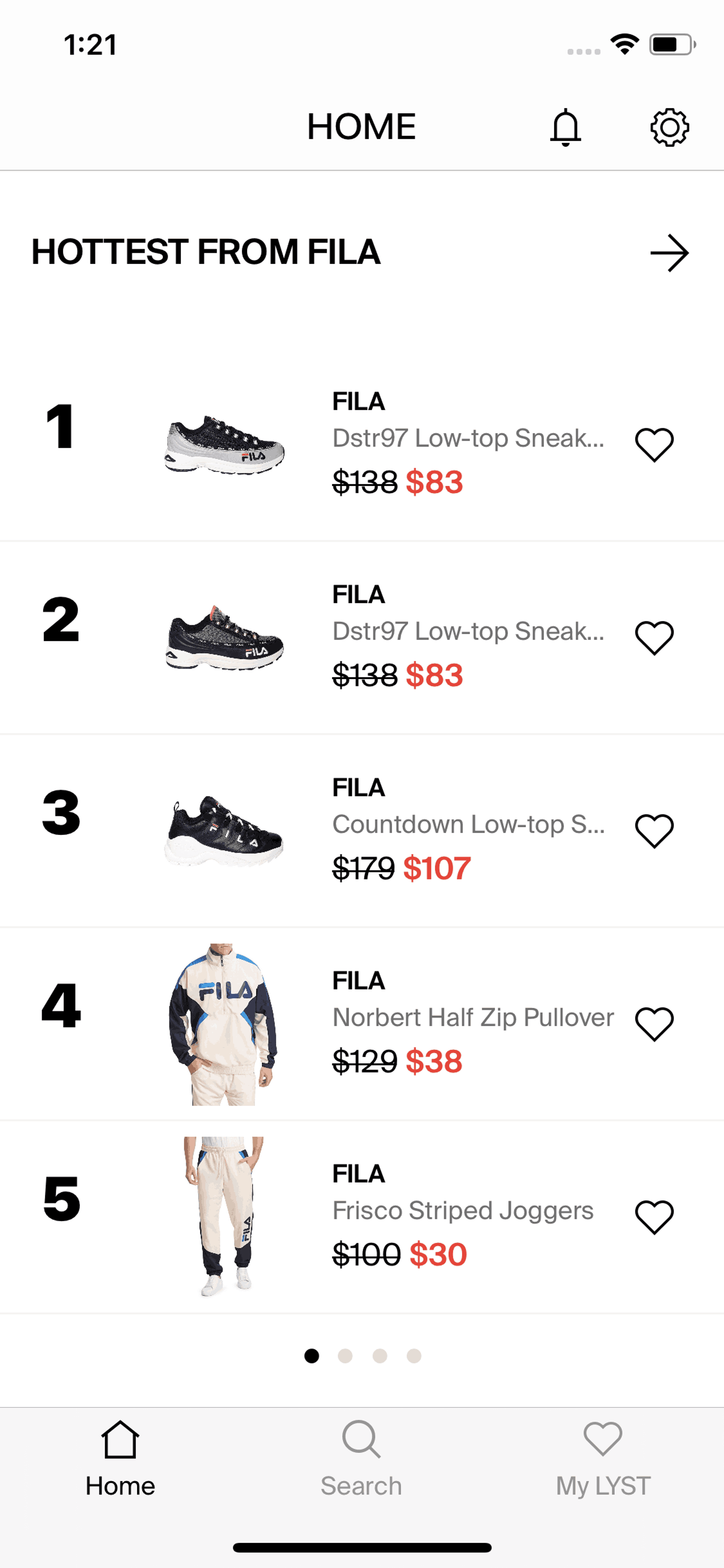 Lyst iOS Shopping interface screenshot 24