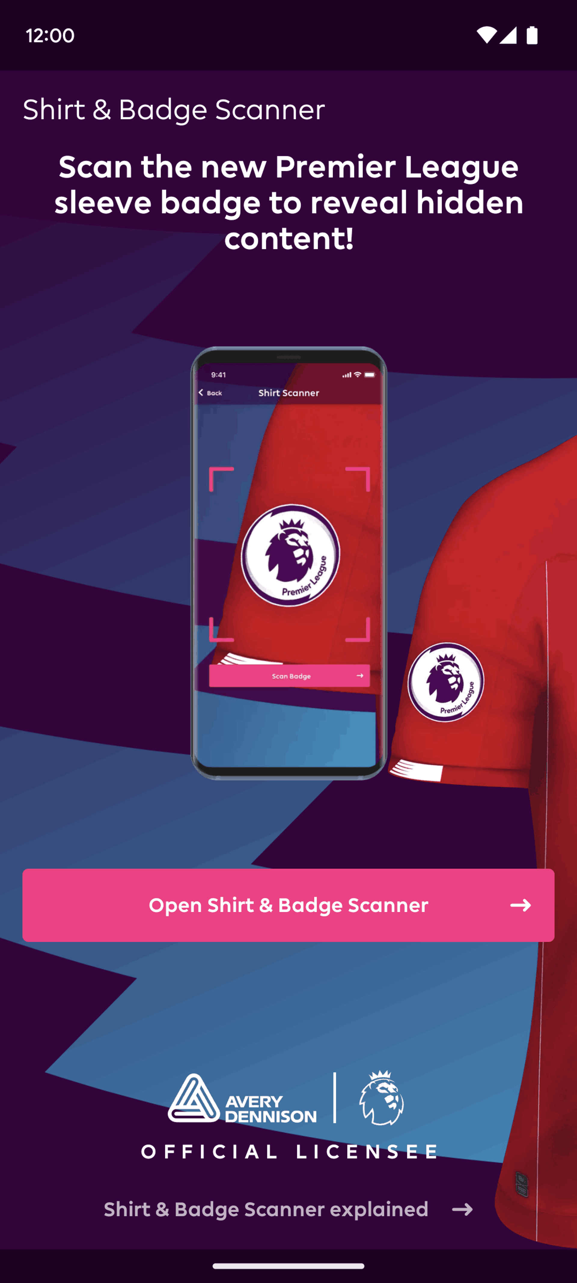Premier League Android Sports interface screenshot 20