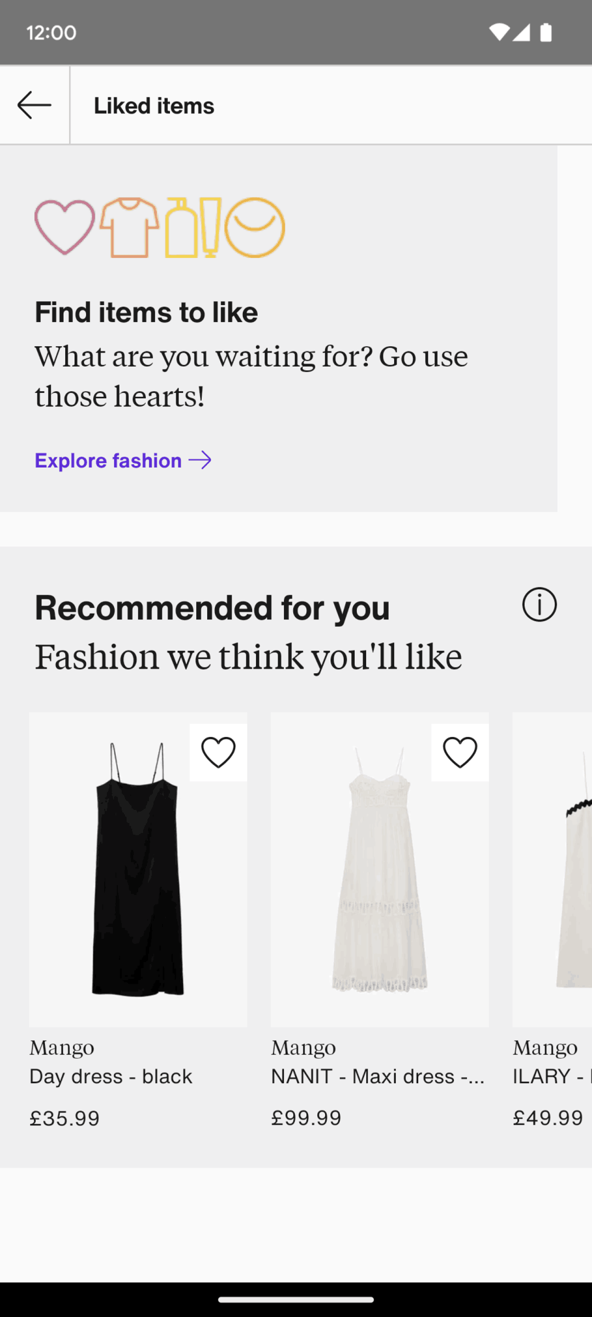 Zalando Android Shopping interface screenshot 4