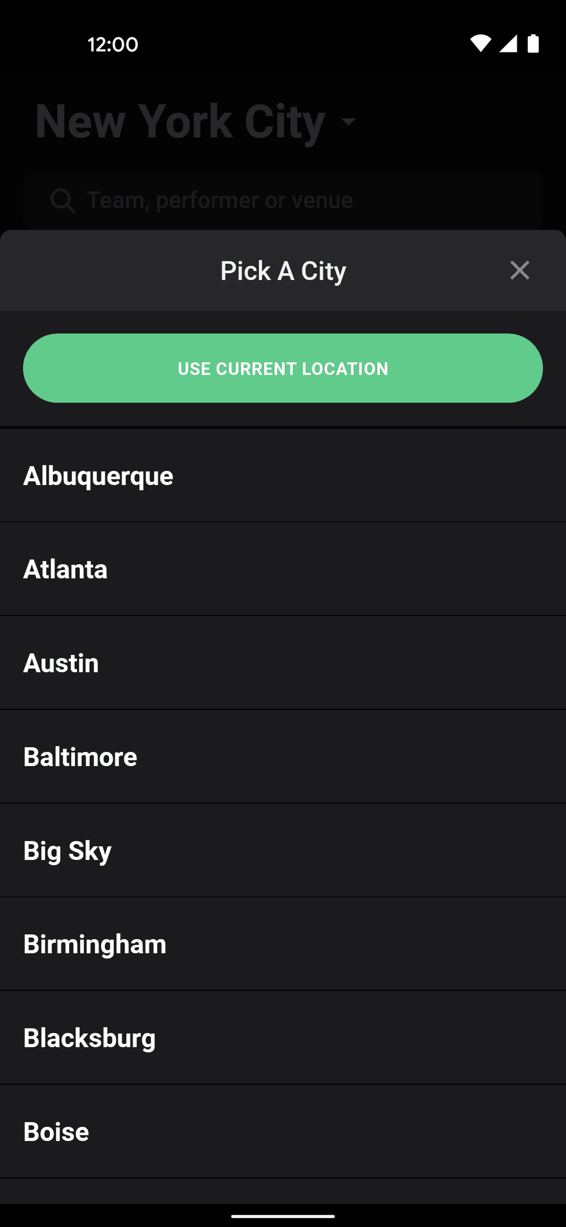 Gametime Android Entertainment interface screenshot 11