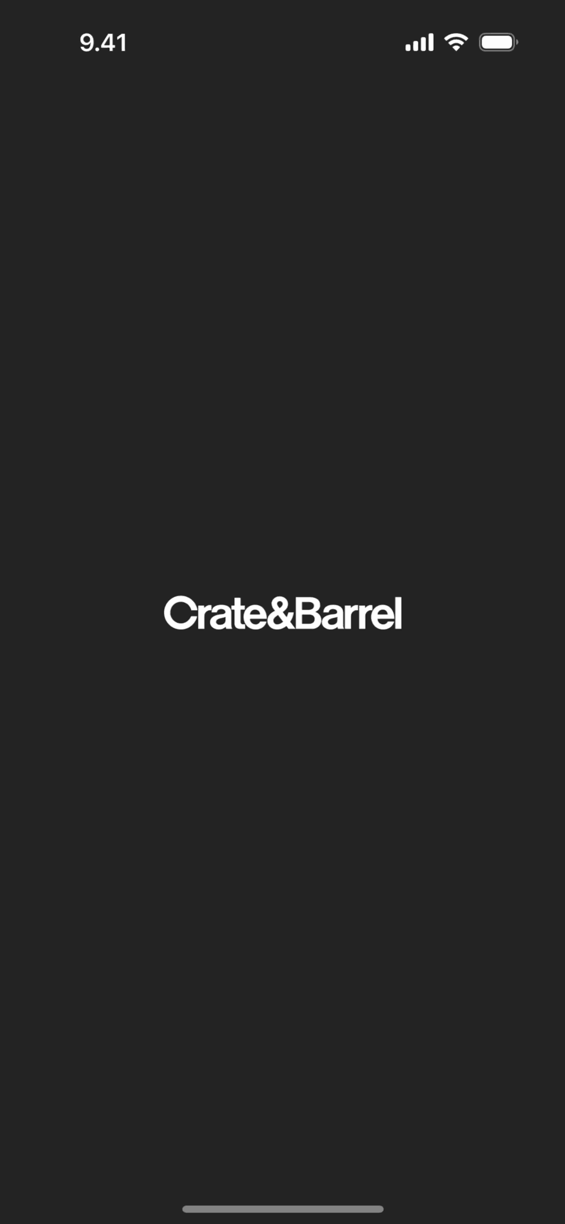 Crate & Barrel iOS Shopping interface screenshot 1
