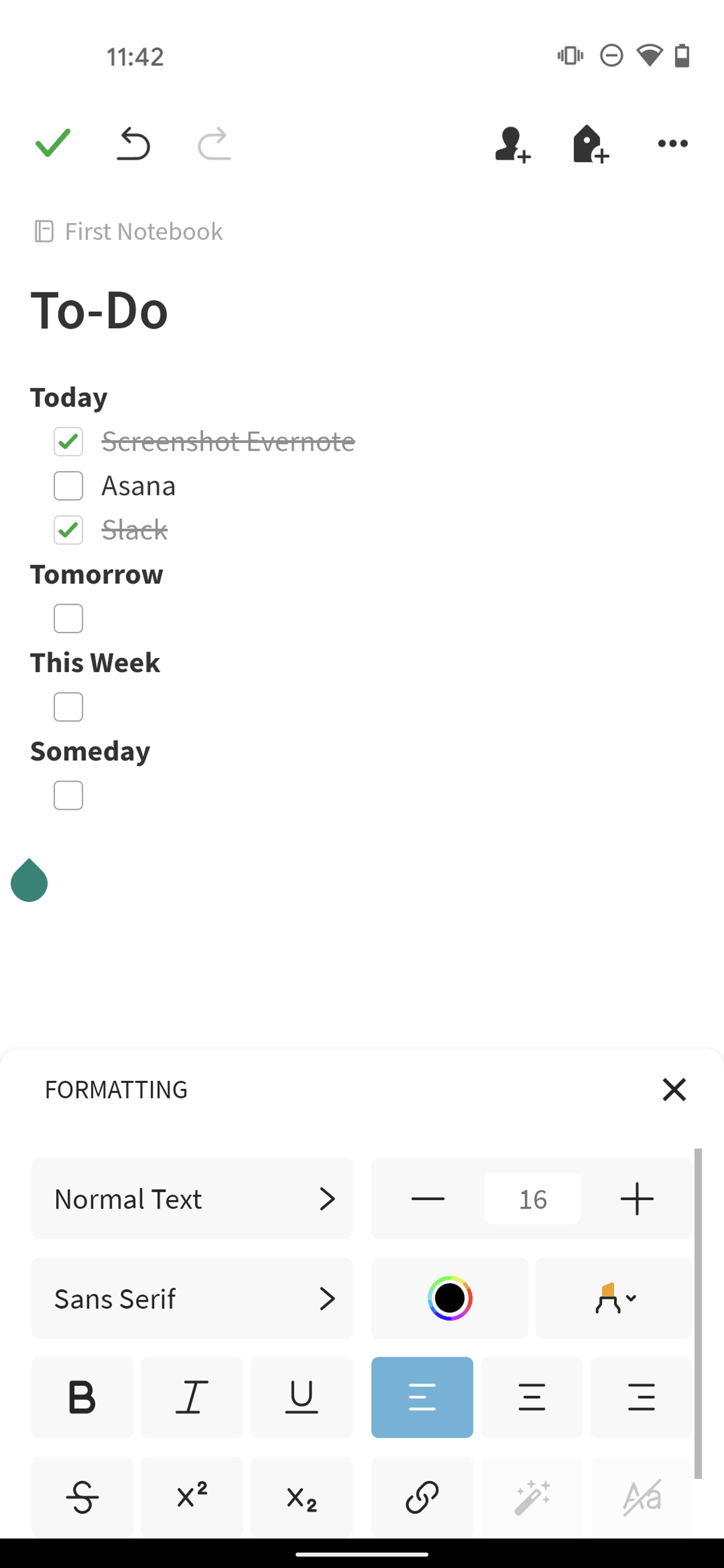Evernote Android Productivity interface screenshot 24