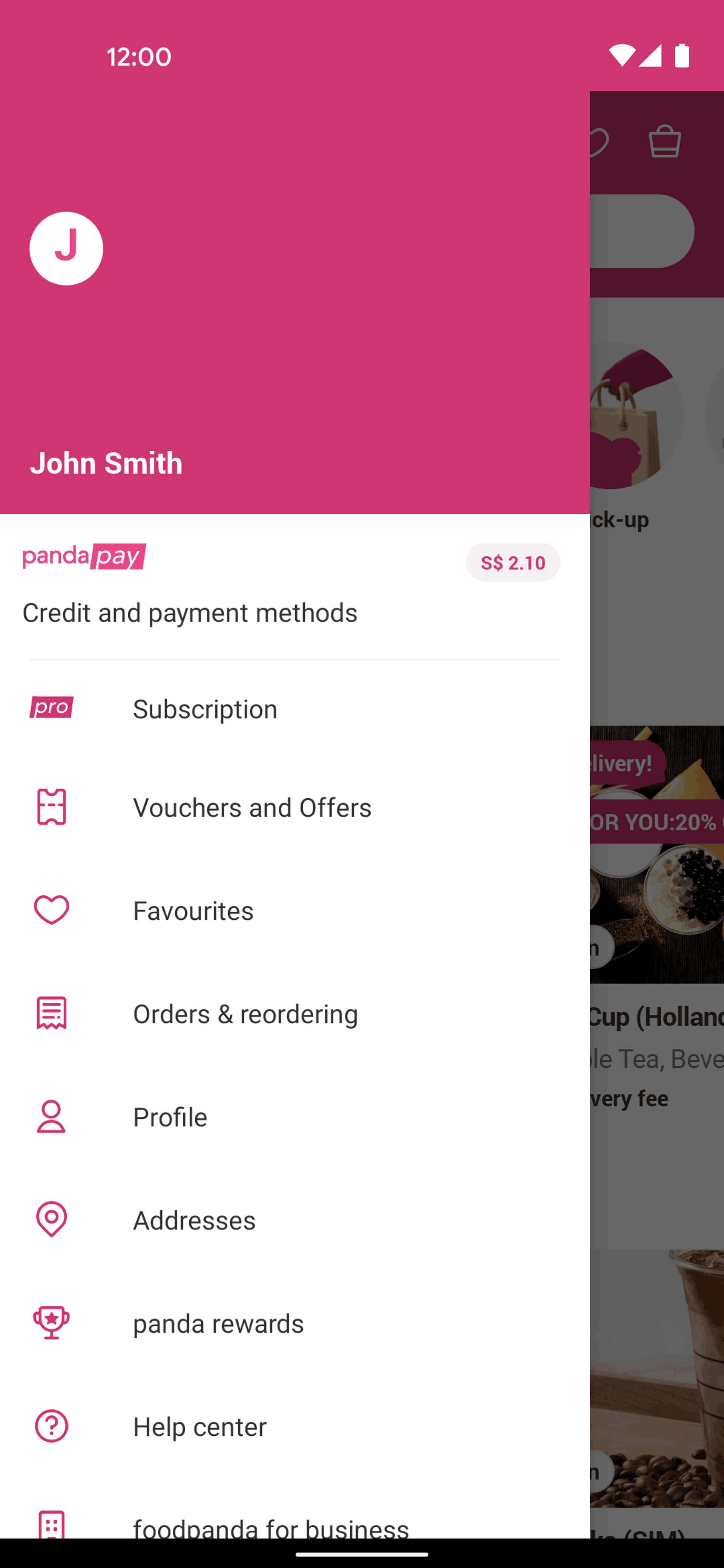 foodpanda Android Food & Drink interface screenshot 22