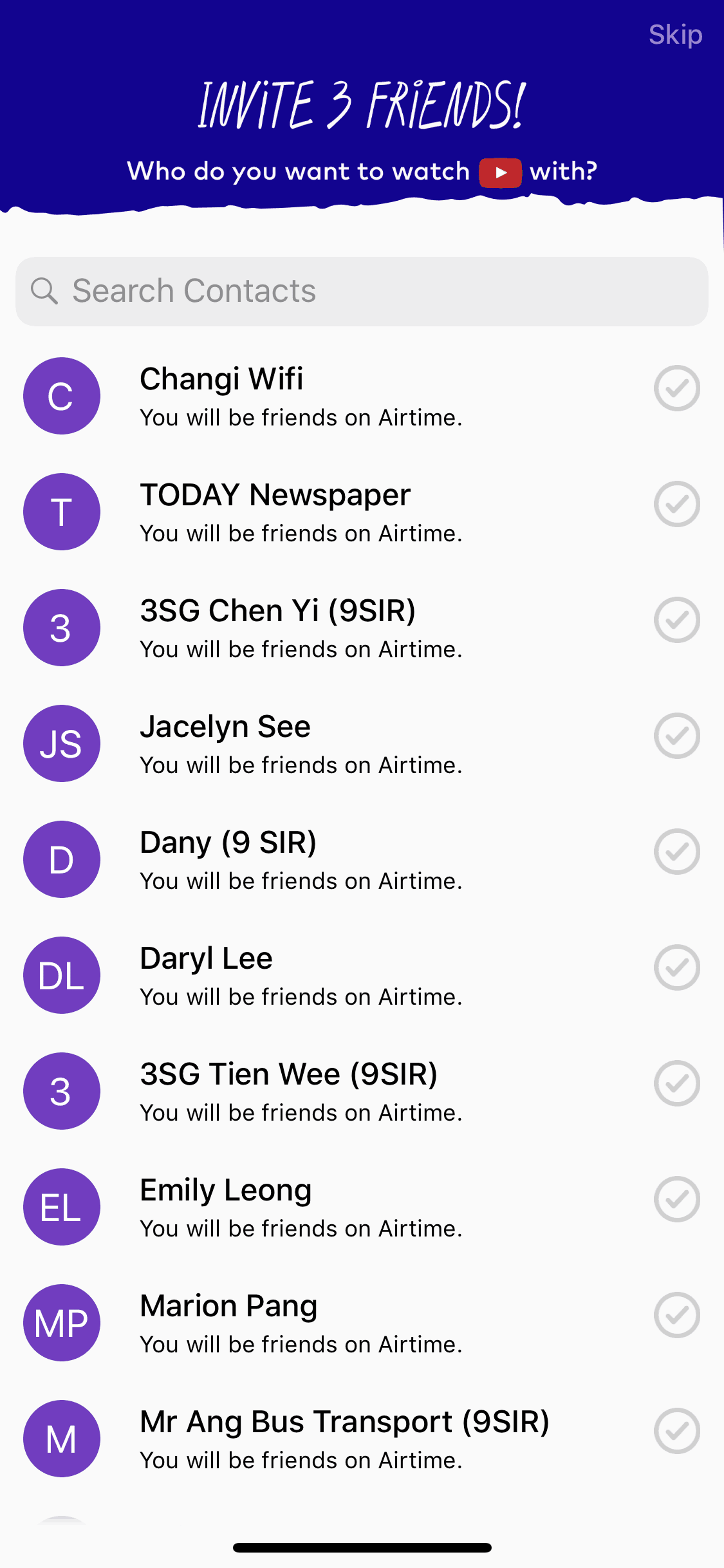 Airtime iOS Social Networking interface screenshot 10