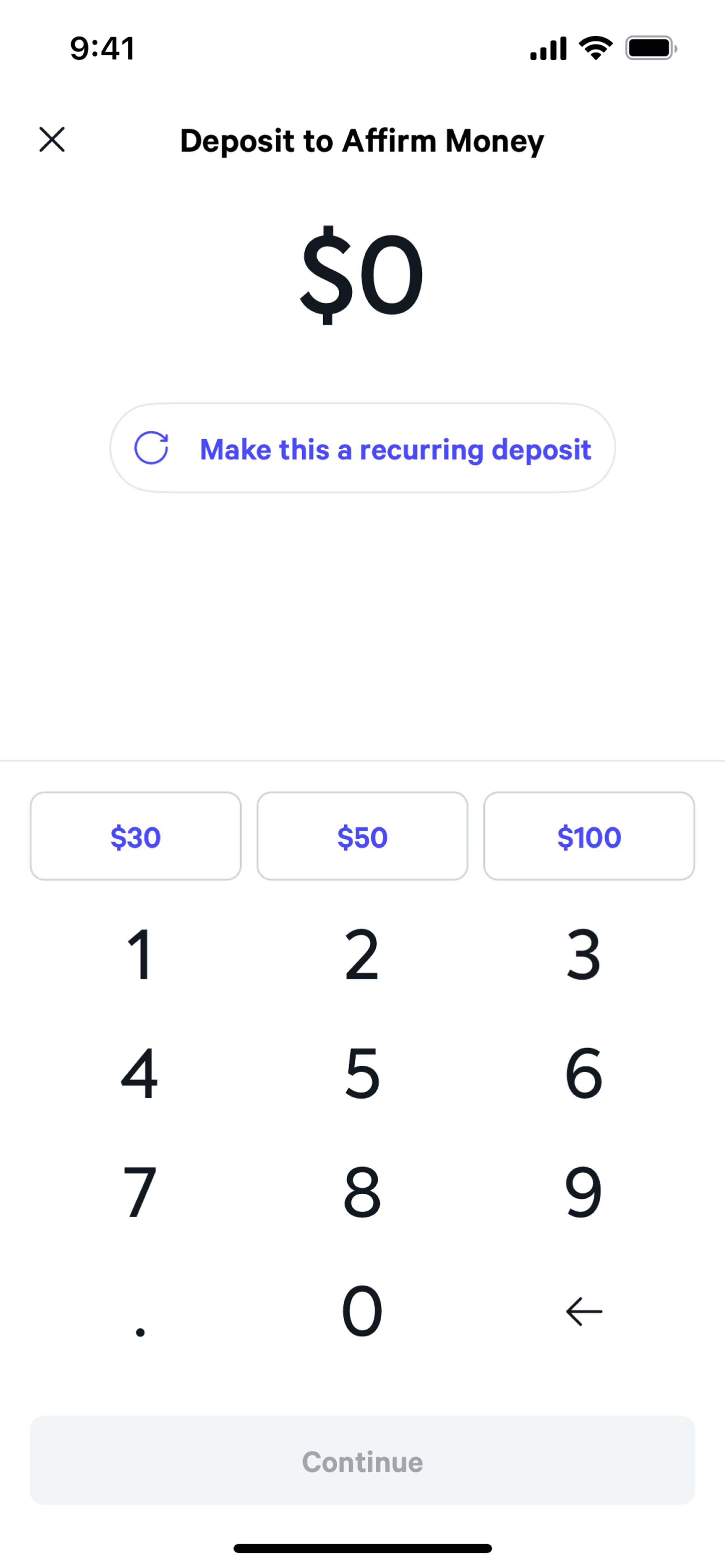 Affirm iOS Finance interface screenshot 16