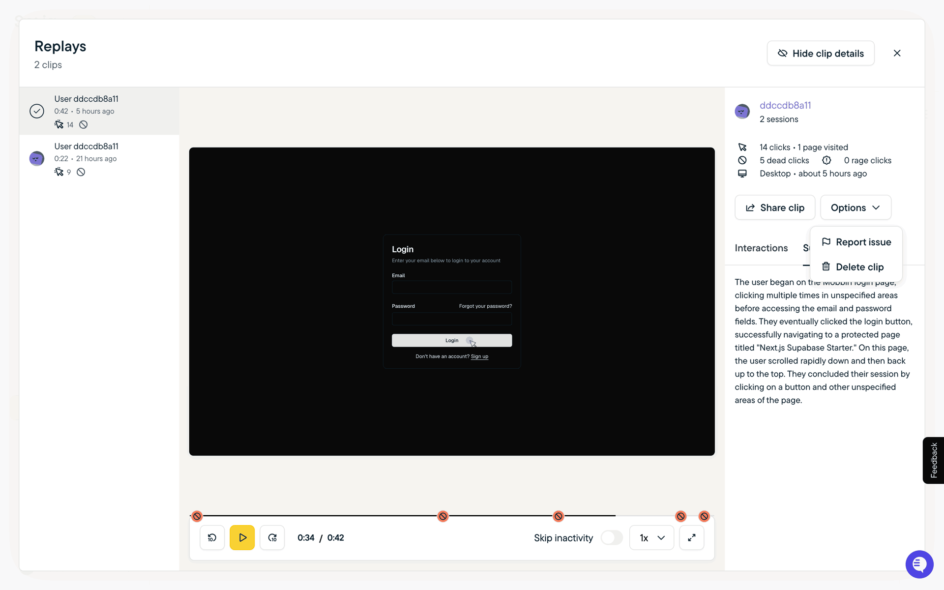 Sprig Web Business interface screenshot 24