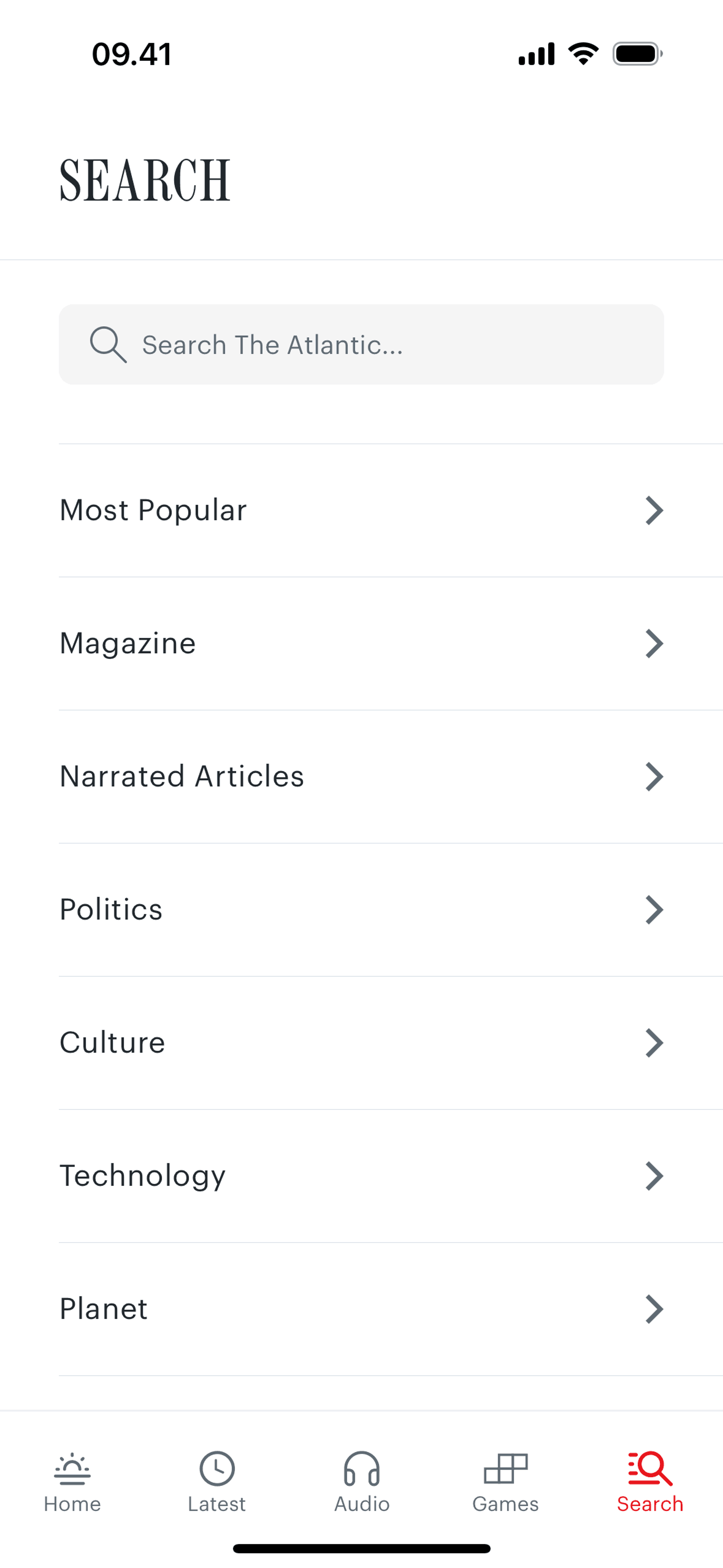 The Atlantic Magazine iOS News interface screenshot 22