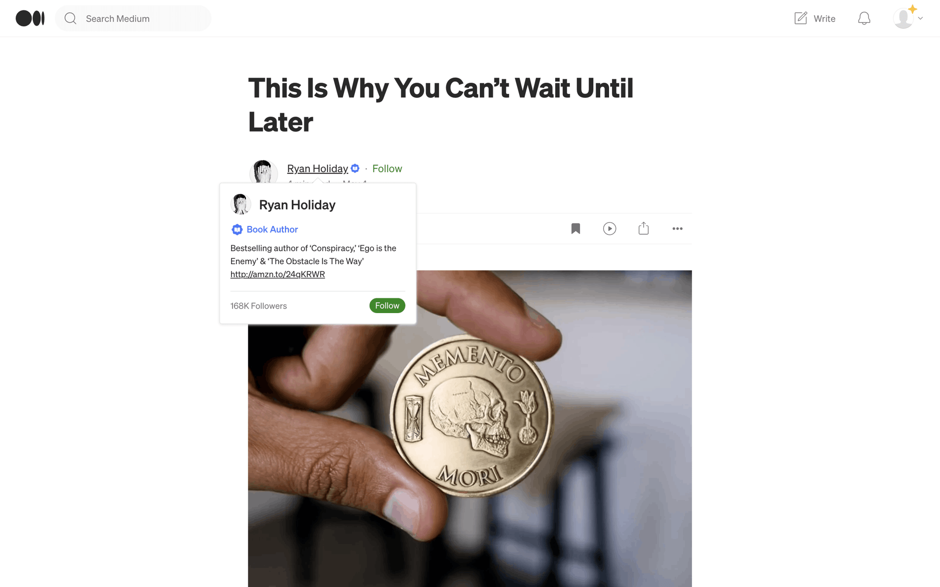 Medium Web News interface screenshot 17