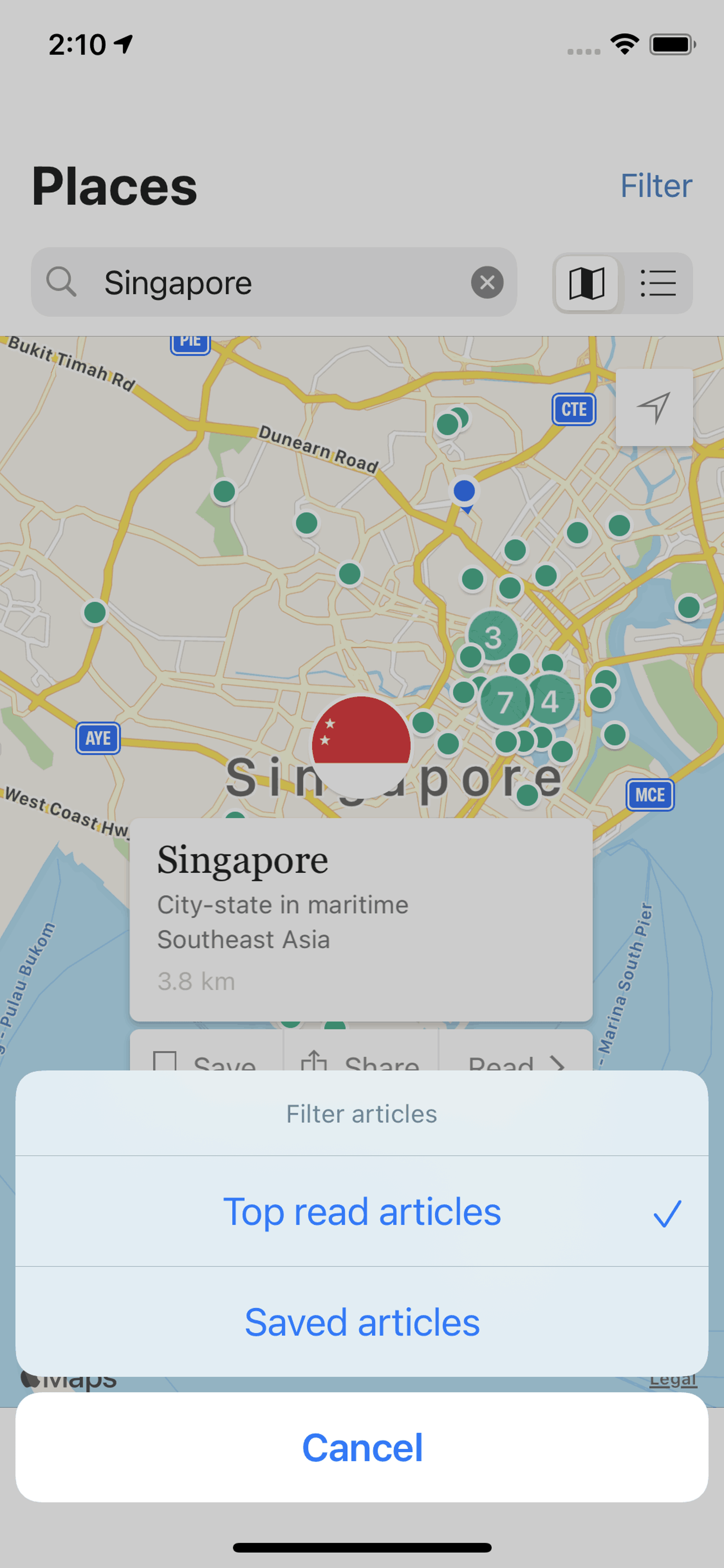 Wikipedia iOS Reference interface screenshot 21