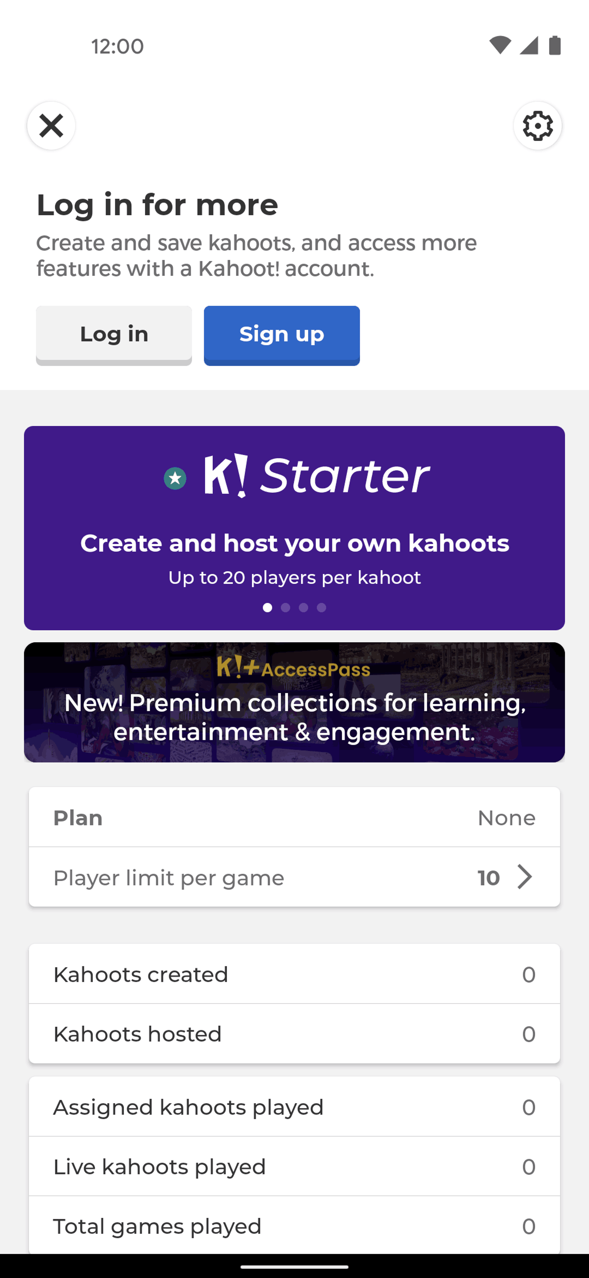 Kahoot! Android Education interface screenshot 9