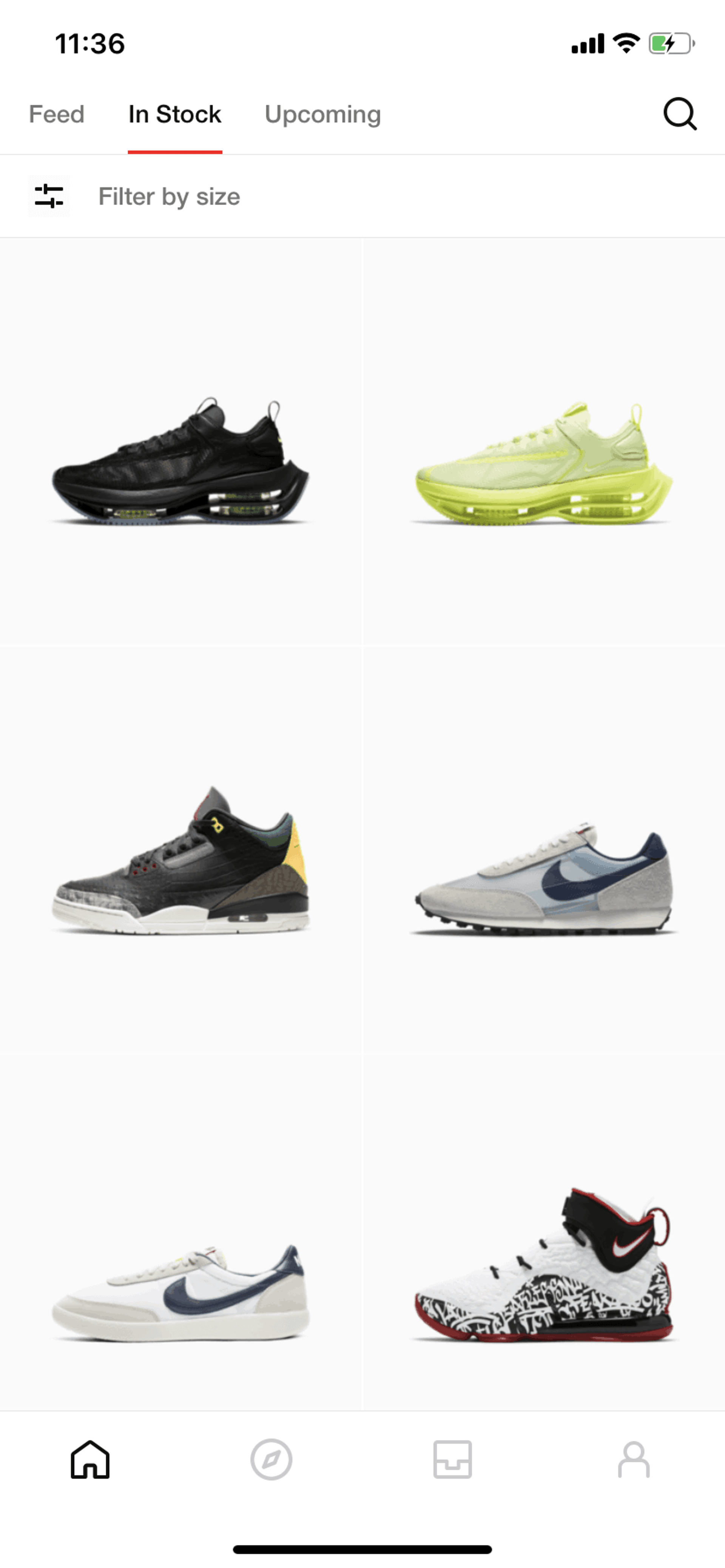Nike SNKRS iOS Shopping interface screenshot 16