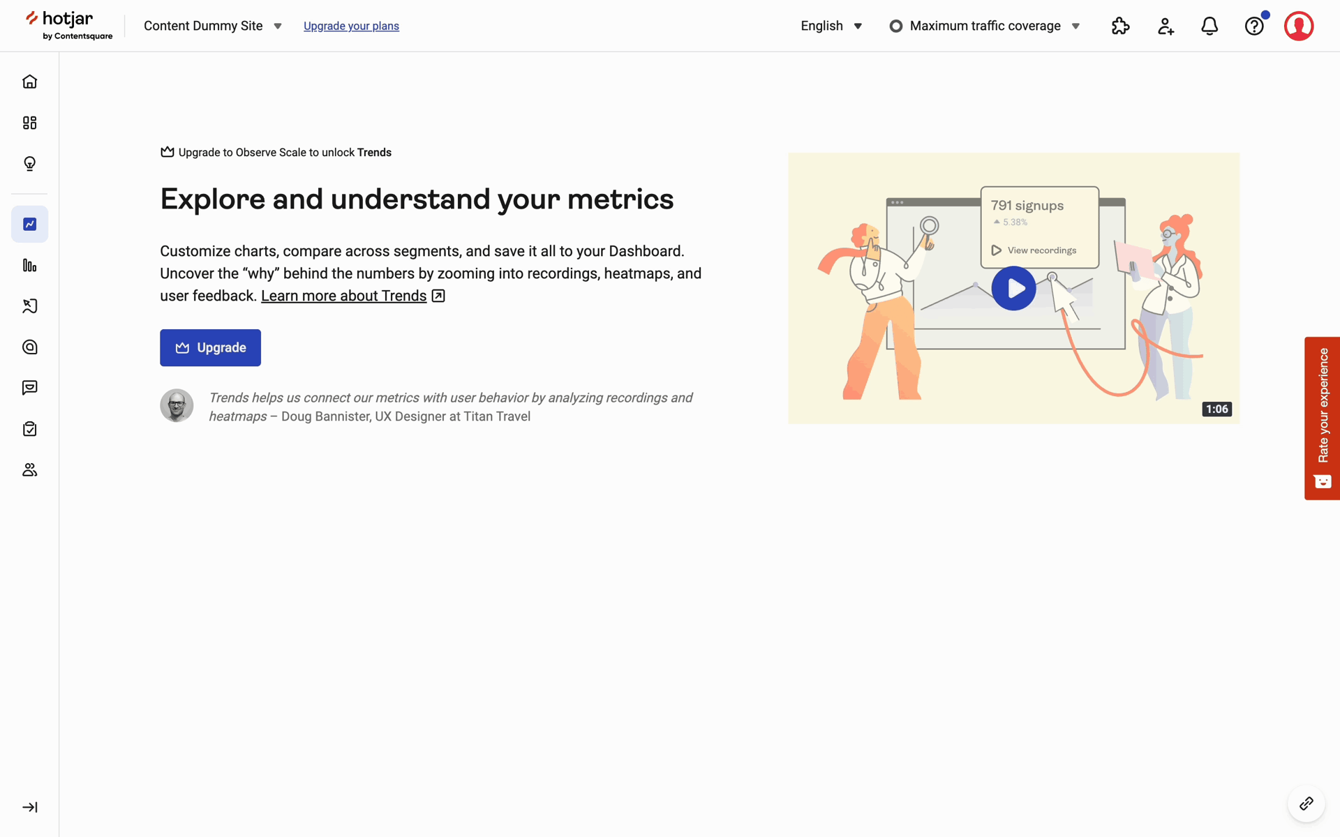 Hotjar Web Business interface screenshot 22