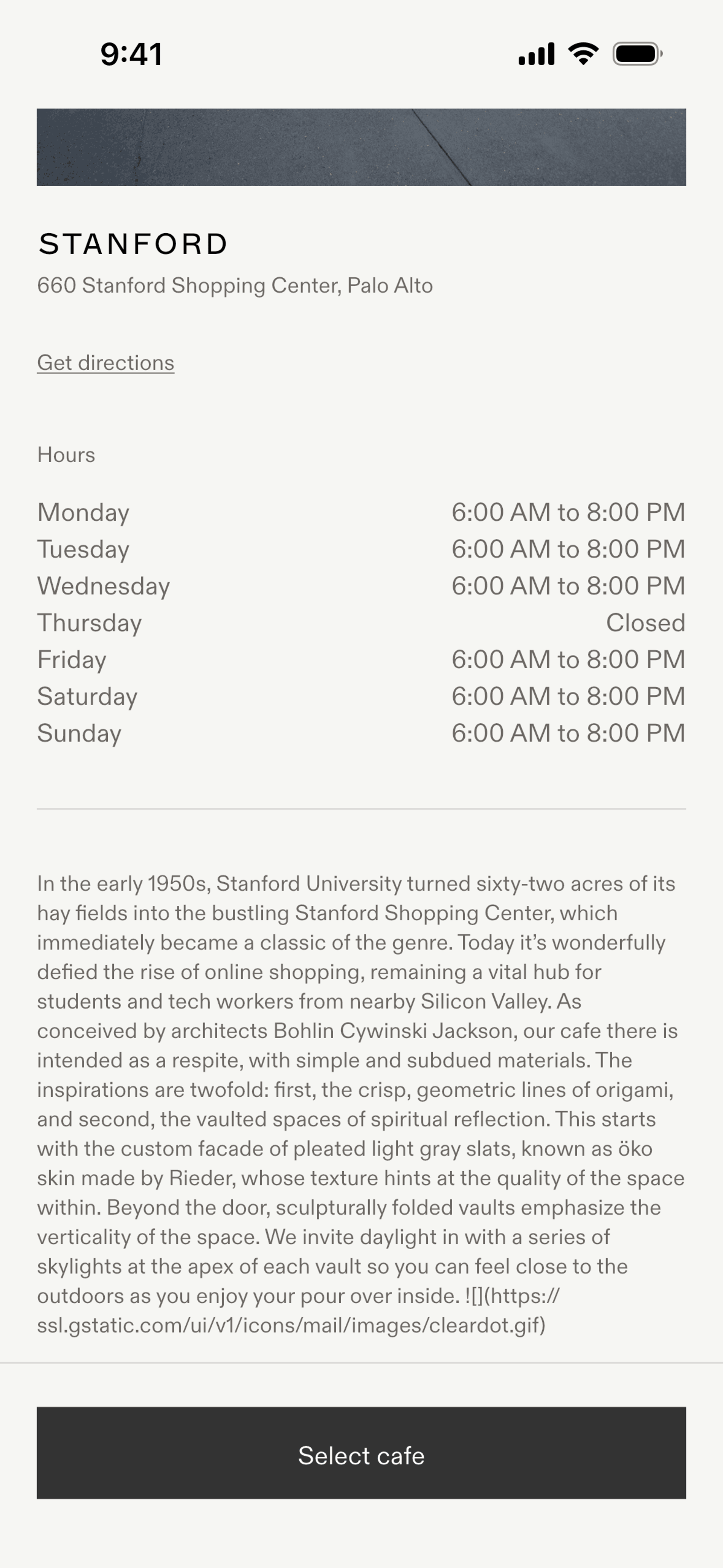 Blue Bottle Coffee iOS Food & Drink interface screenshot 19